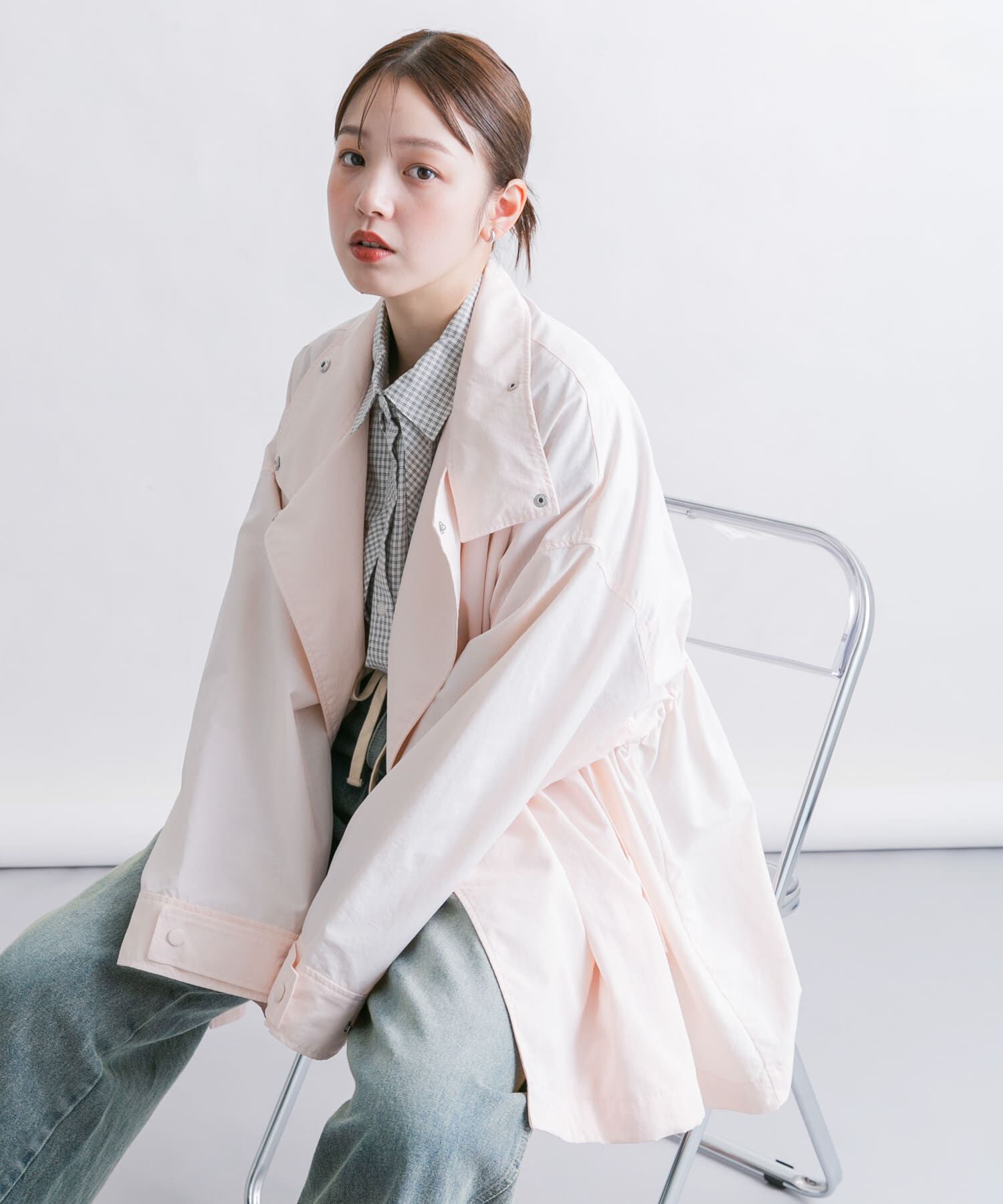  「スタンドカラーBIGナイロンジャケット」|その他|