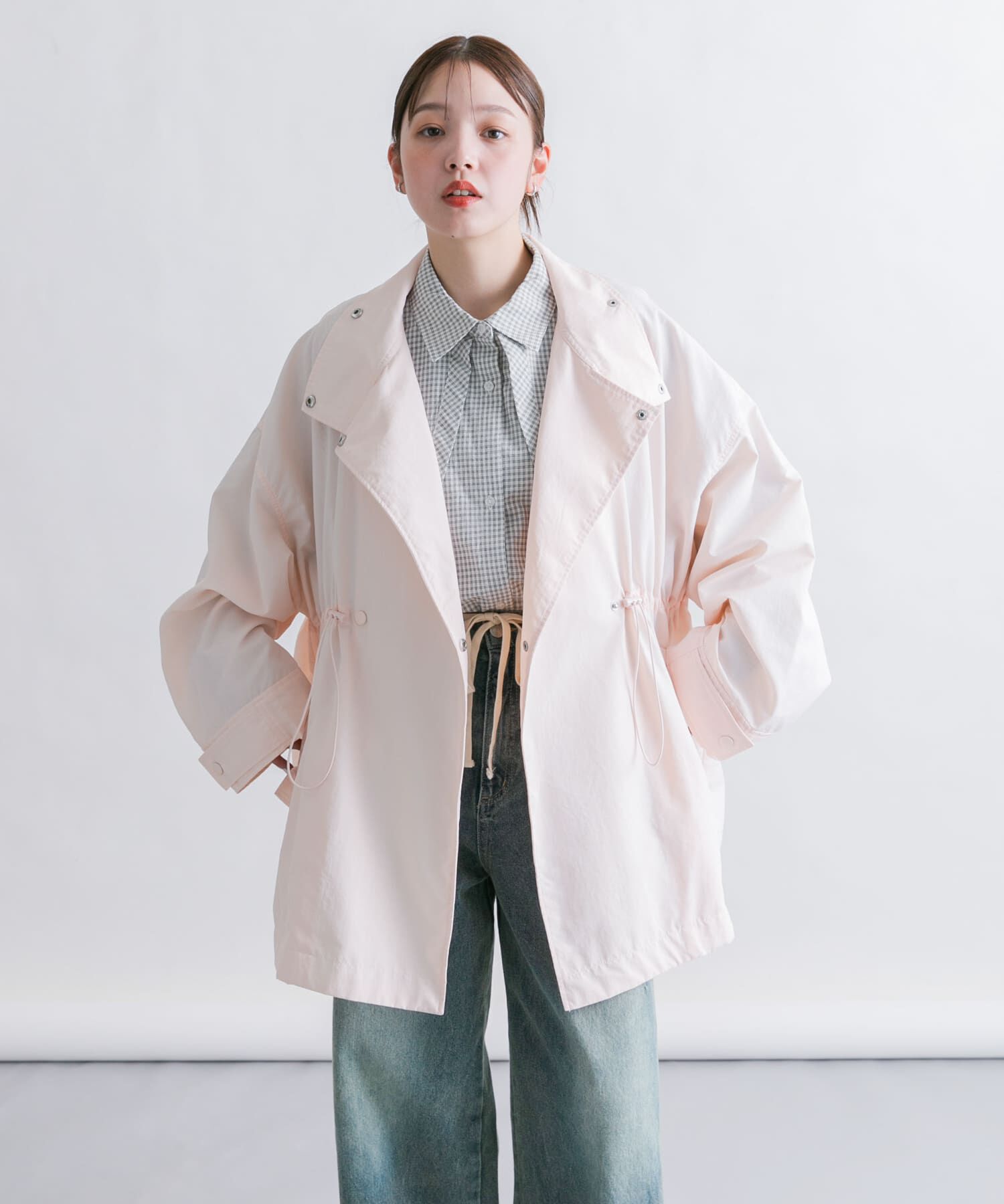  「スタンドカラーBIGナイロンジャケット」|その他|