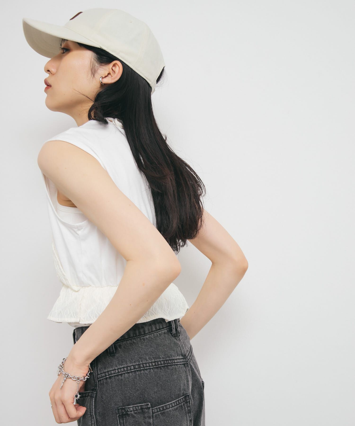  「ビスチェドッキングトップス」|Tシャツ・カットソー|