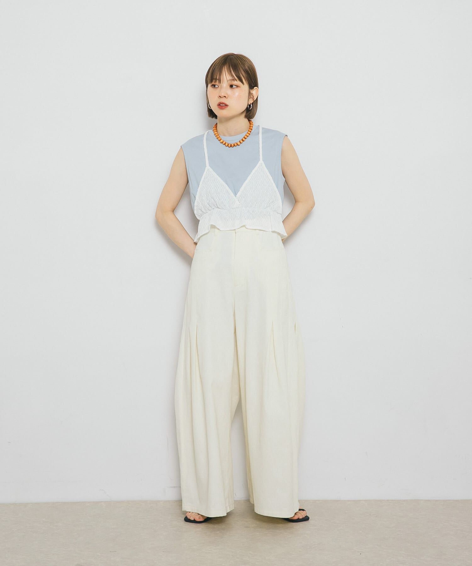  「ビスチェドッキングトップス」|Tシャツ・カットソー|