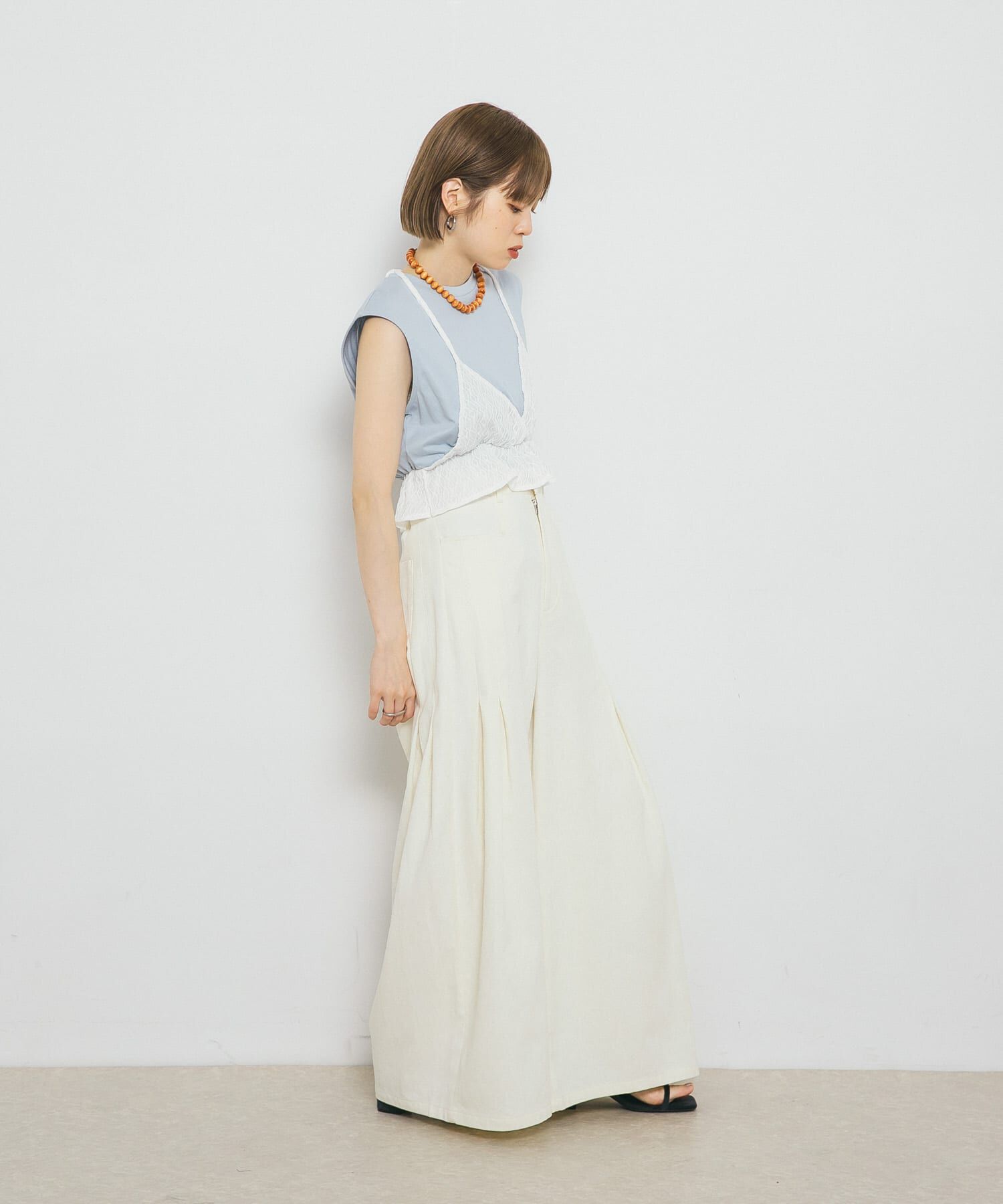  「ビスチェドッキングトップス」|Tシャツ・カットソー|