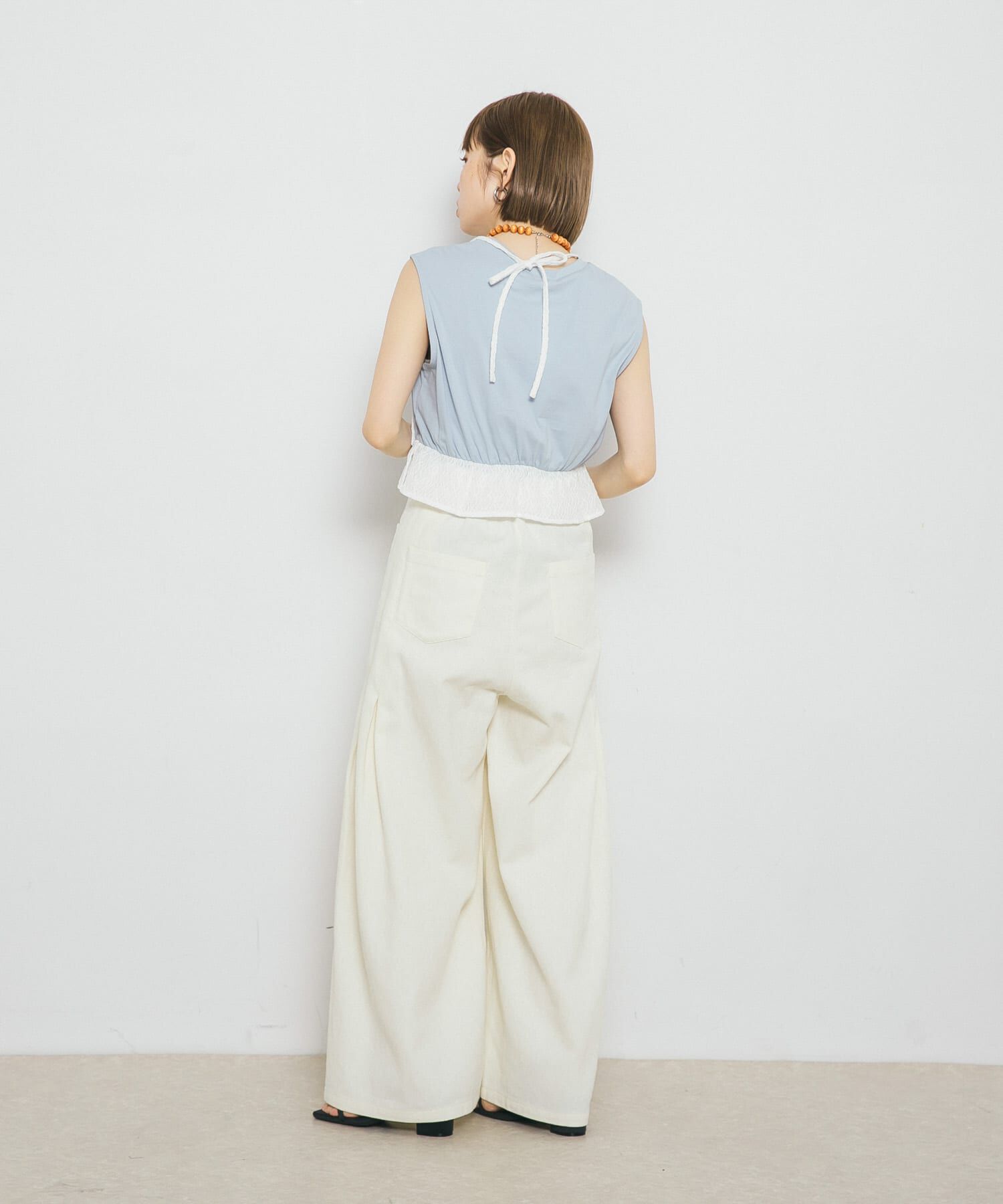  「ビスチェドッキングトップス」|Tシャツ・カットソー|