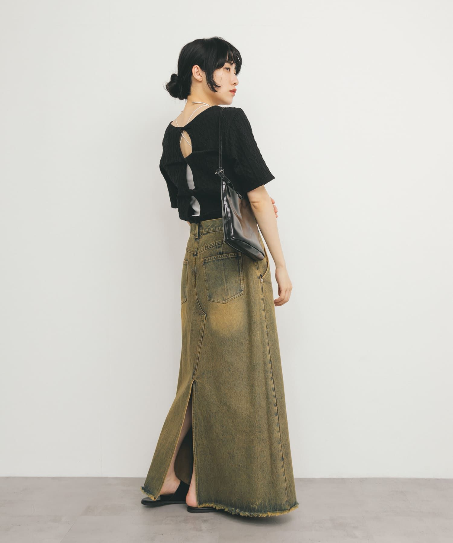  「2WAYケーブルジャカードトップス」|Tシャツ・カットソー|