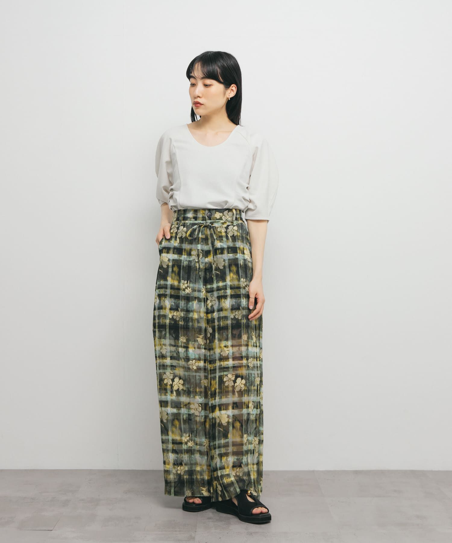  「Uネックブークレトップス」|Tシャツ・カットソー|