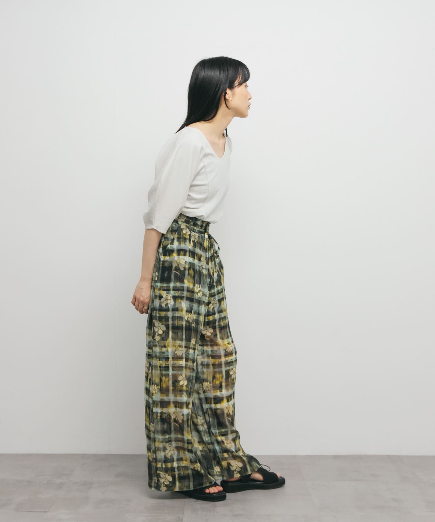  「Uネックブークレトップス」|Tシャツ・カットソー|