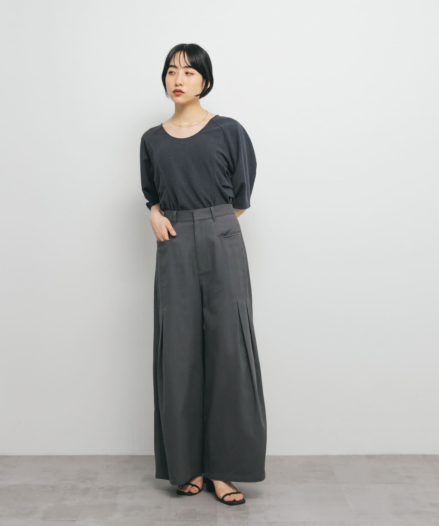  「Uネックブークレトップス」|Tシャツ・カットソー|