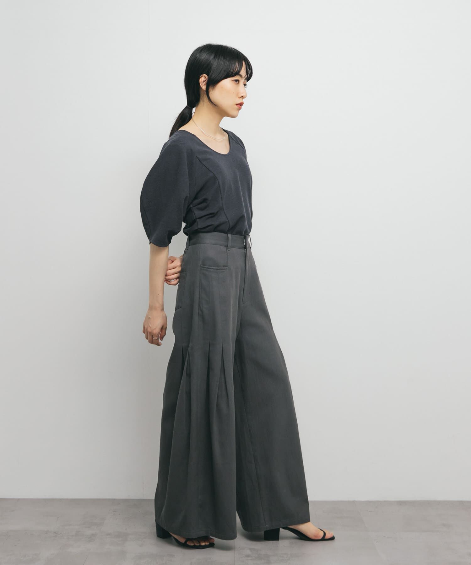  「Uネックブークレトップス」|Tシャツ・カットソー|