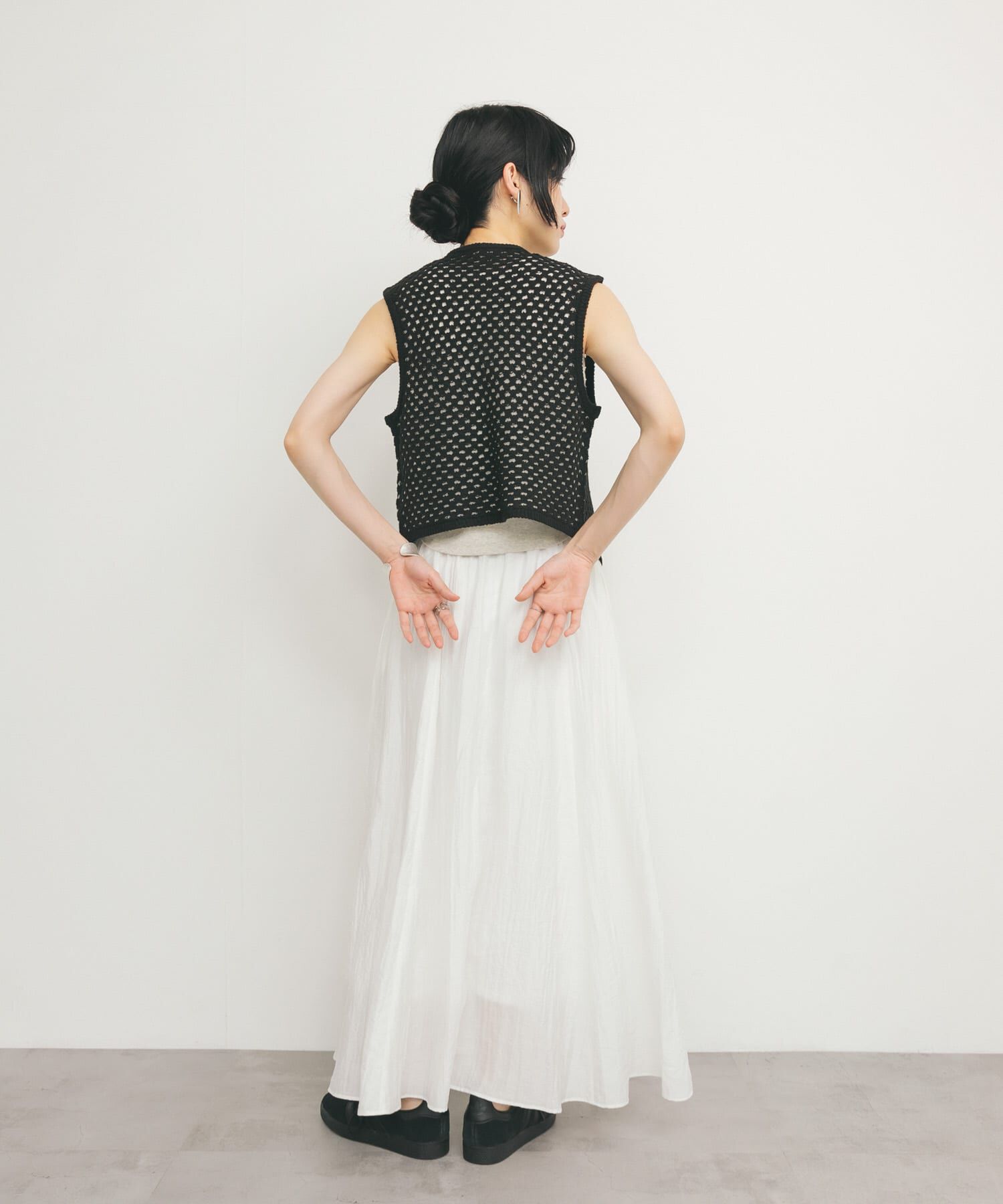  「ループヤーンメッシュベスト」|ベスト・ジレ|