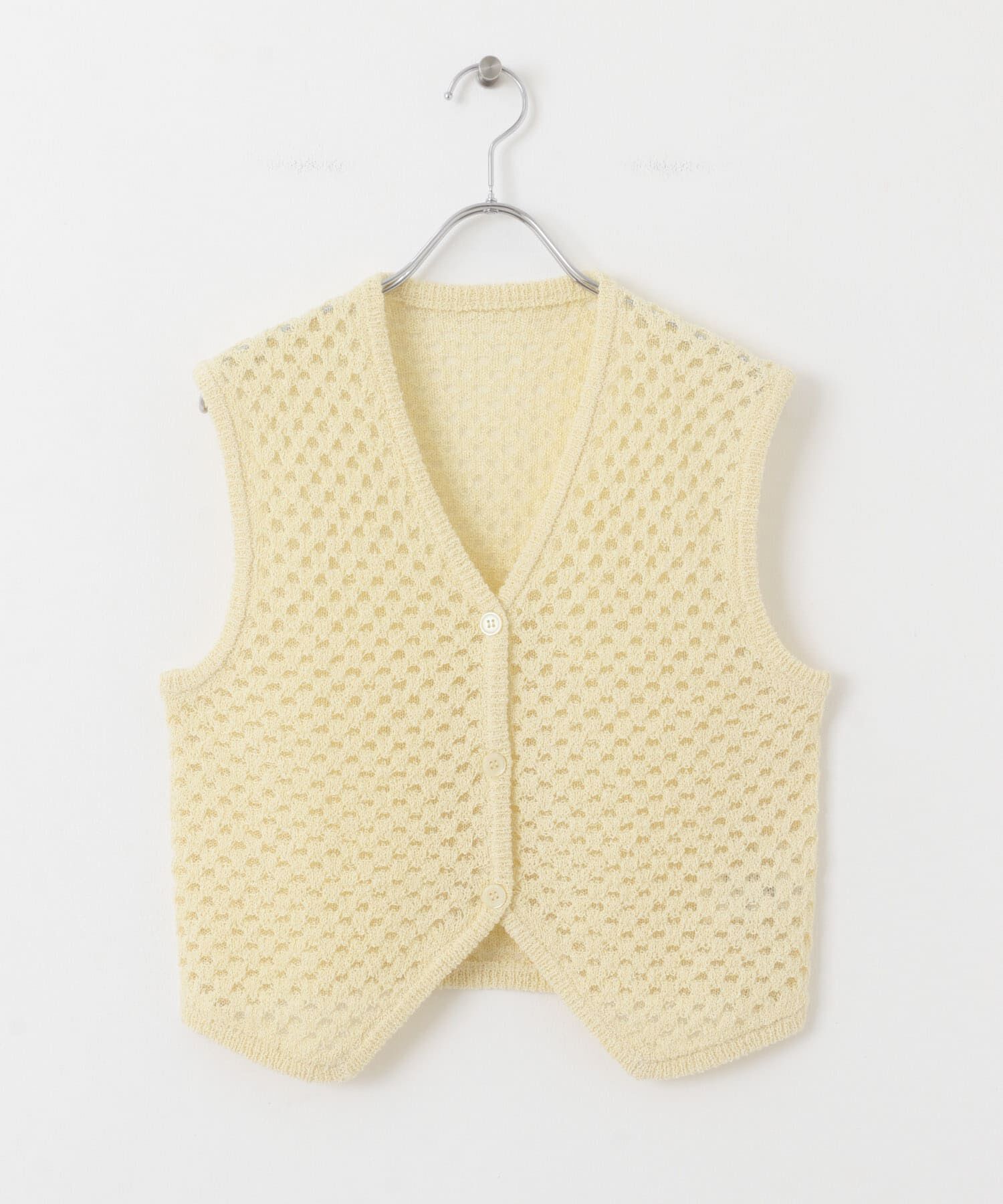  「ループヤーンメッシュベスト」|ベスト・ジレ|