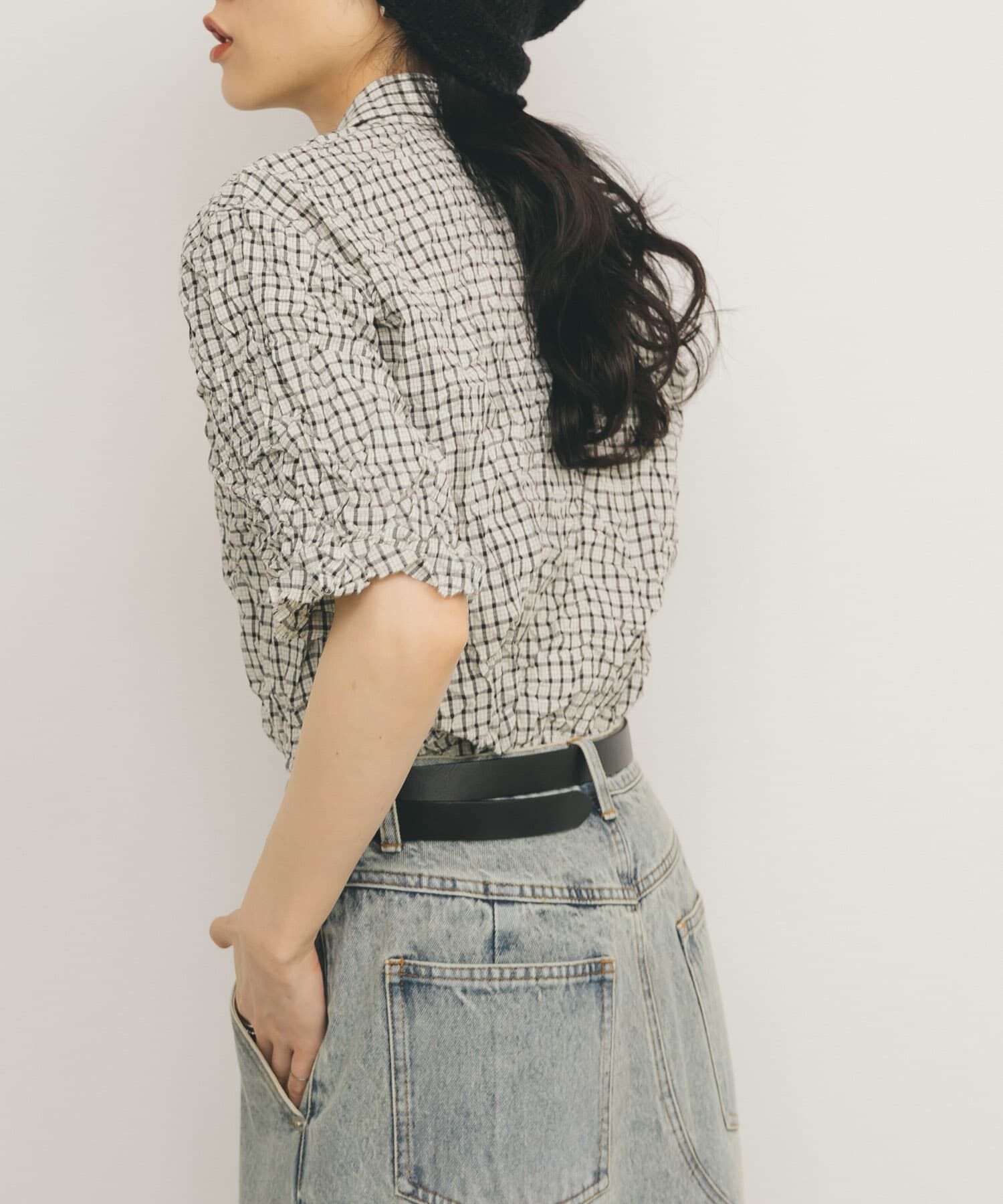  「ワッシャーチェックシャツ」|シャツ・ブラウス|