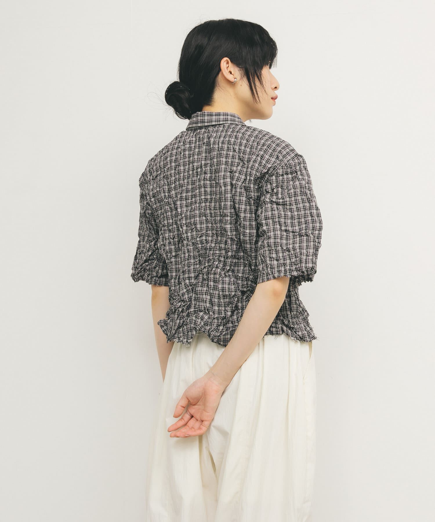  「ワッシャーチェックシャツ」|シャツ・ブラウス|