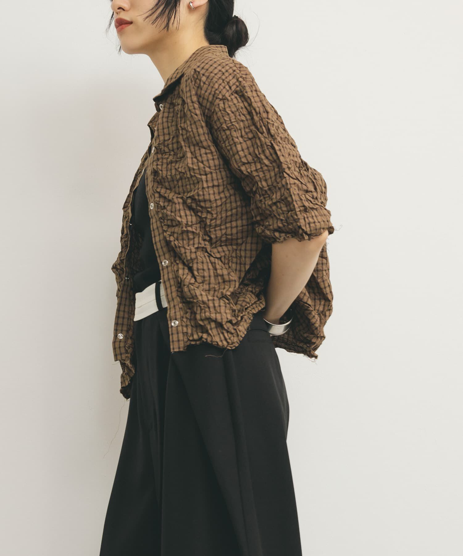  「ワッシャーチェックシャツ」|シャツ・ブラウス|