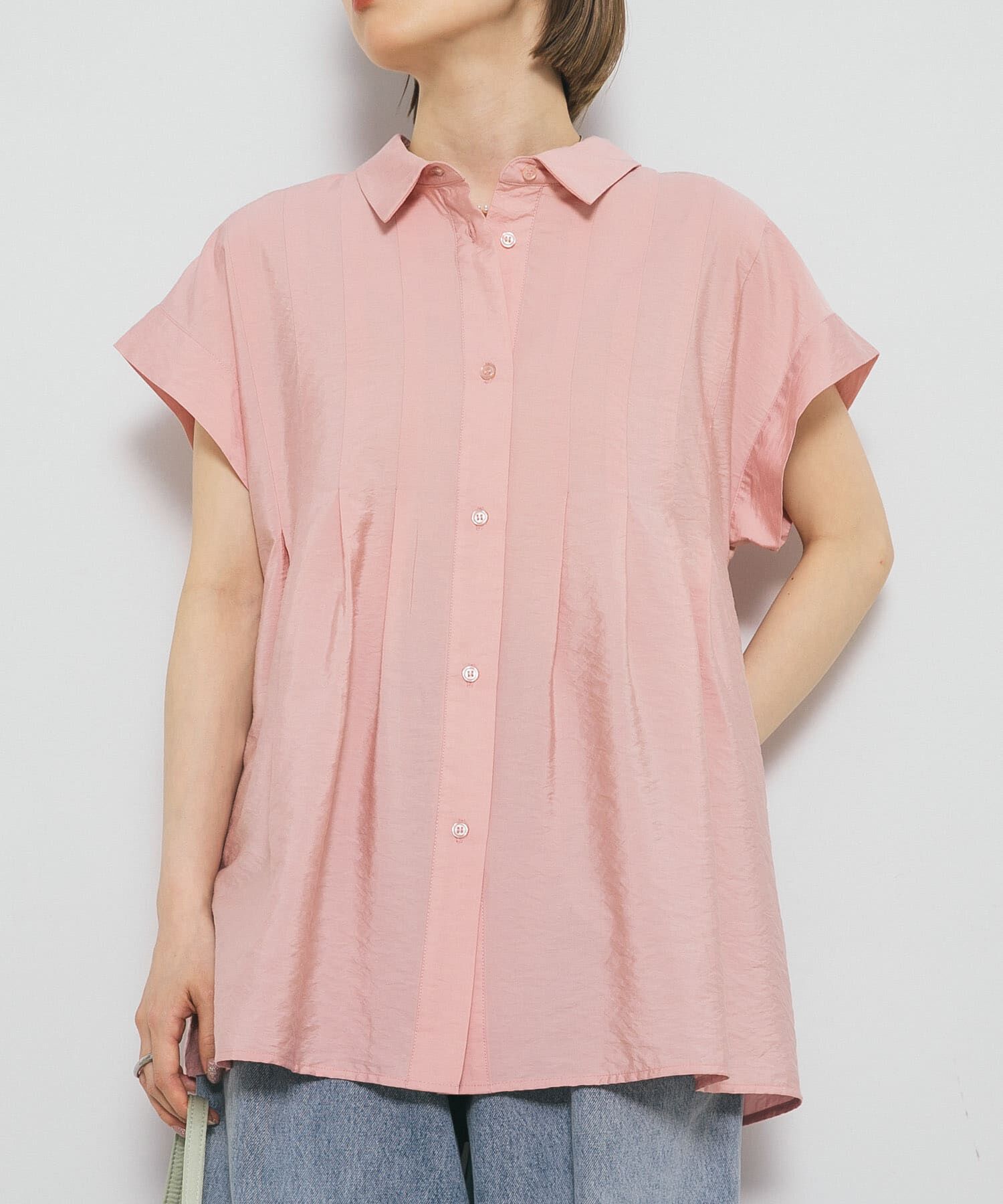  「スリーブレスタックフレアブラウス」|シャツ・ブラウス|