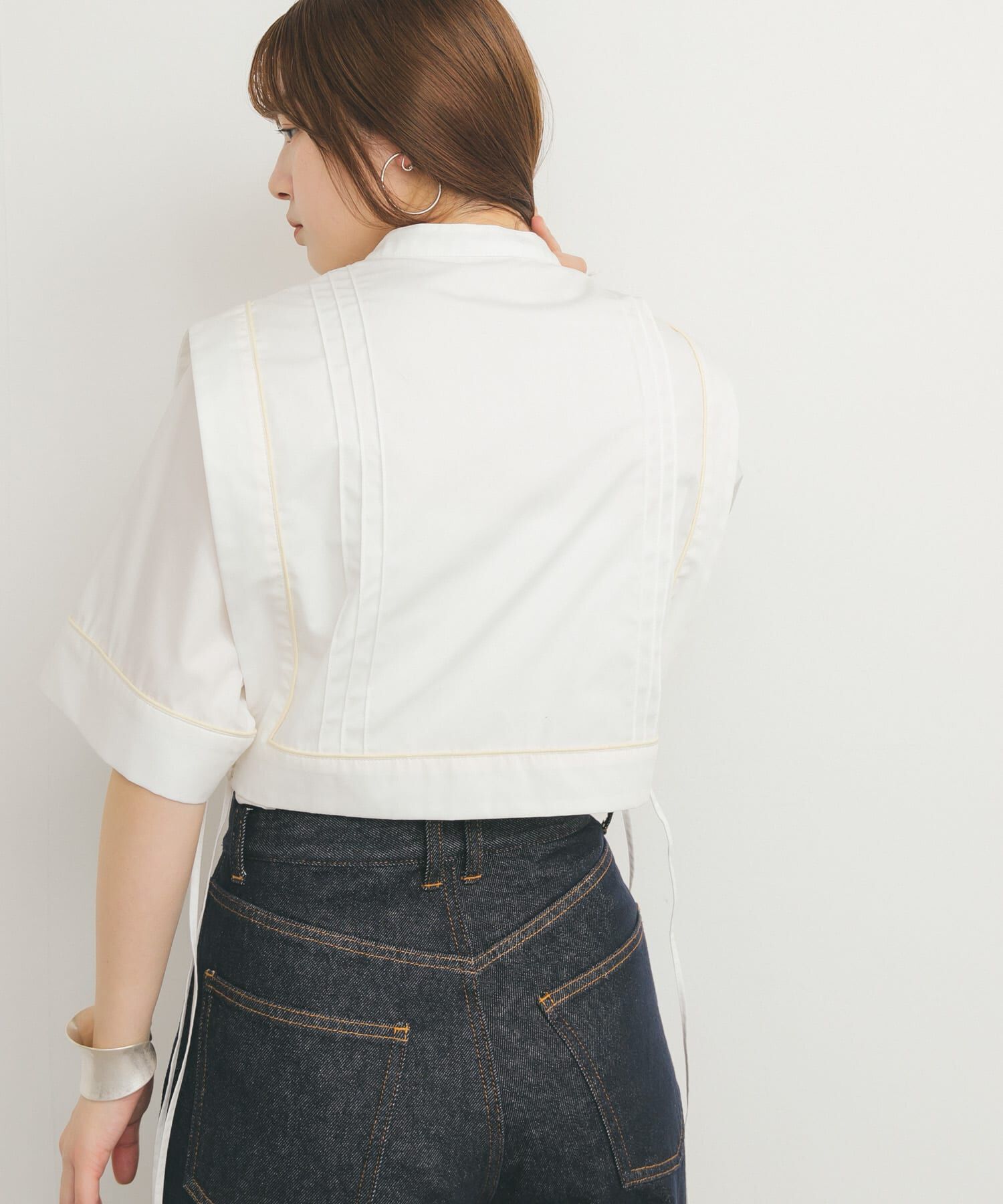  「パイピングレイヤードシャツ」|シャツ・ブラウス|