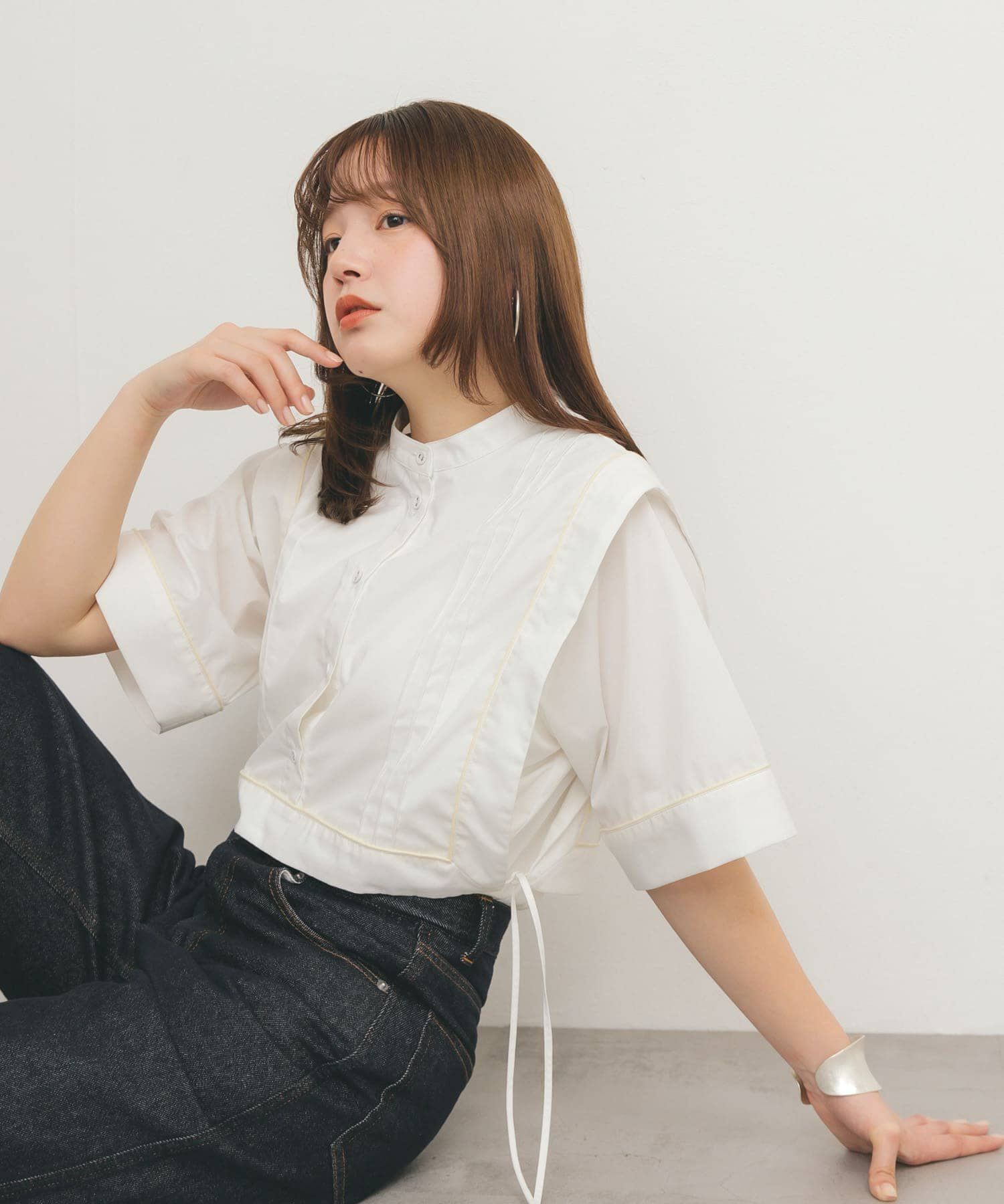  「パイピングレイヤードシャツ」|シャツ・ブラウス|