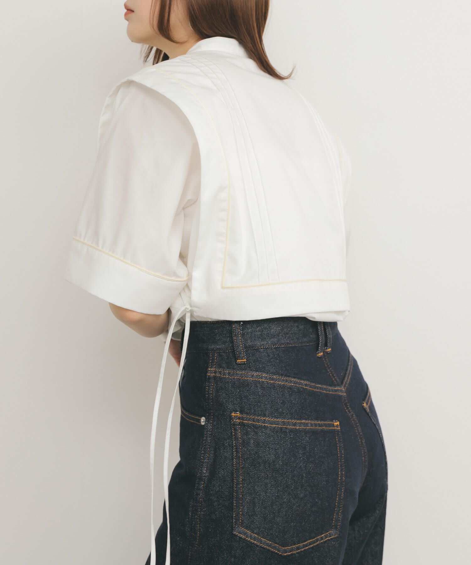  「パイピングレイヤードシャツ」|シャツ・ブラウス|