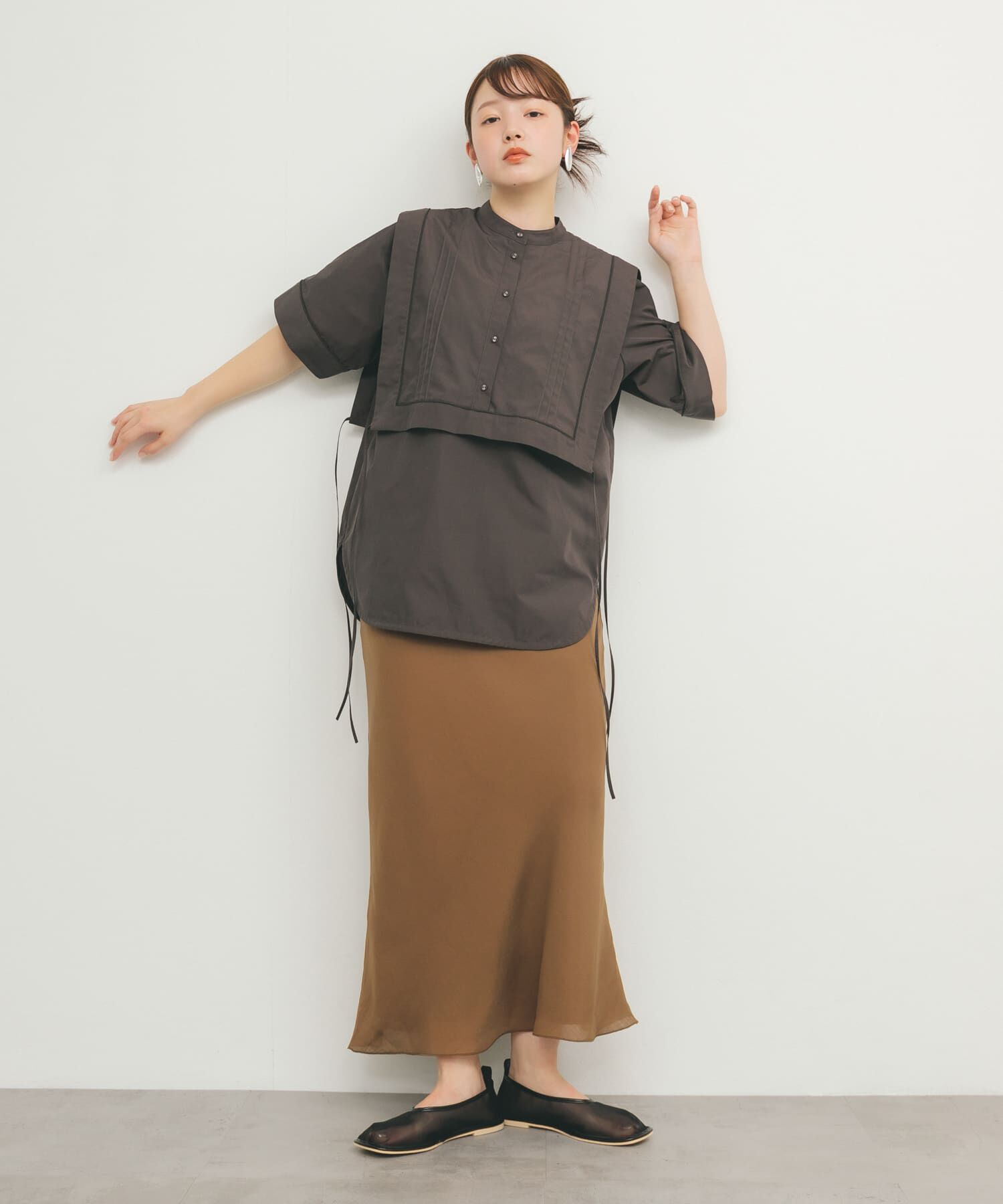  「パイピングレイヤードシャツ」|シャツ・ブラウス|