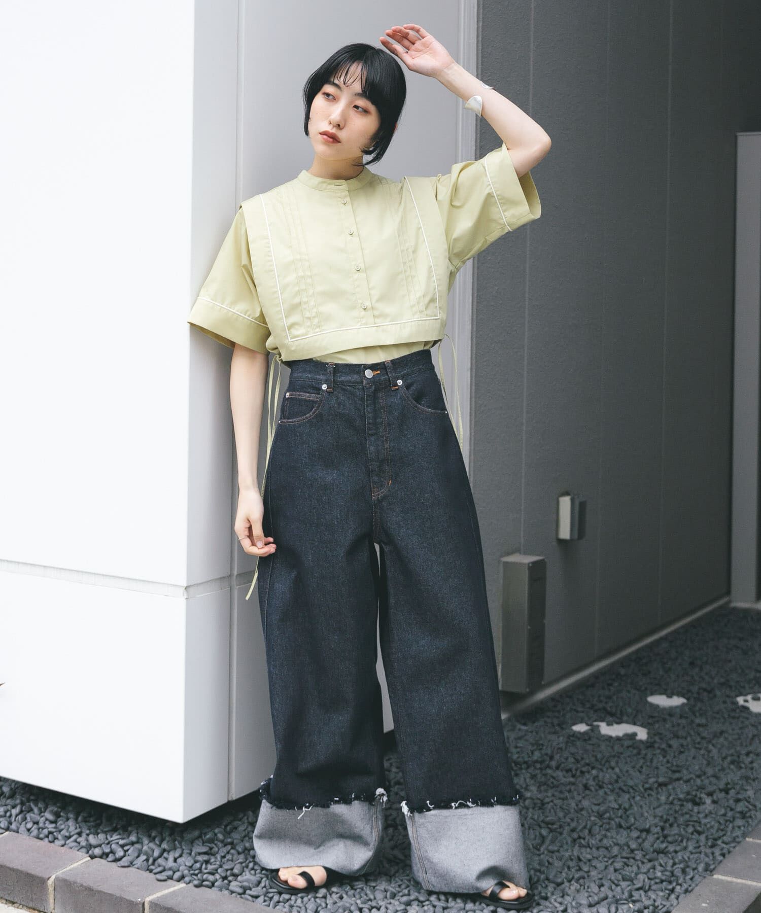  「パイピングレイヤードシャツ」|シャツ・ブラウス|