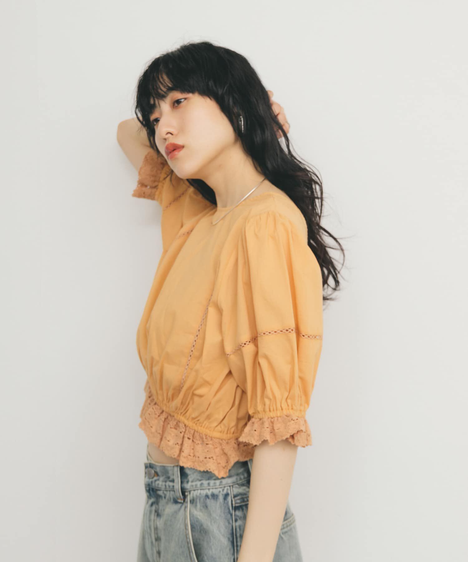  「2WAYコンパクトレースブラウス」|シャツ・ブラウス|