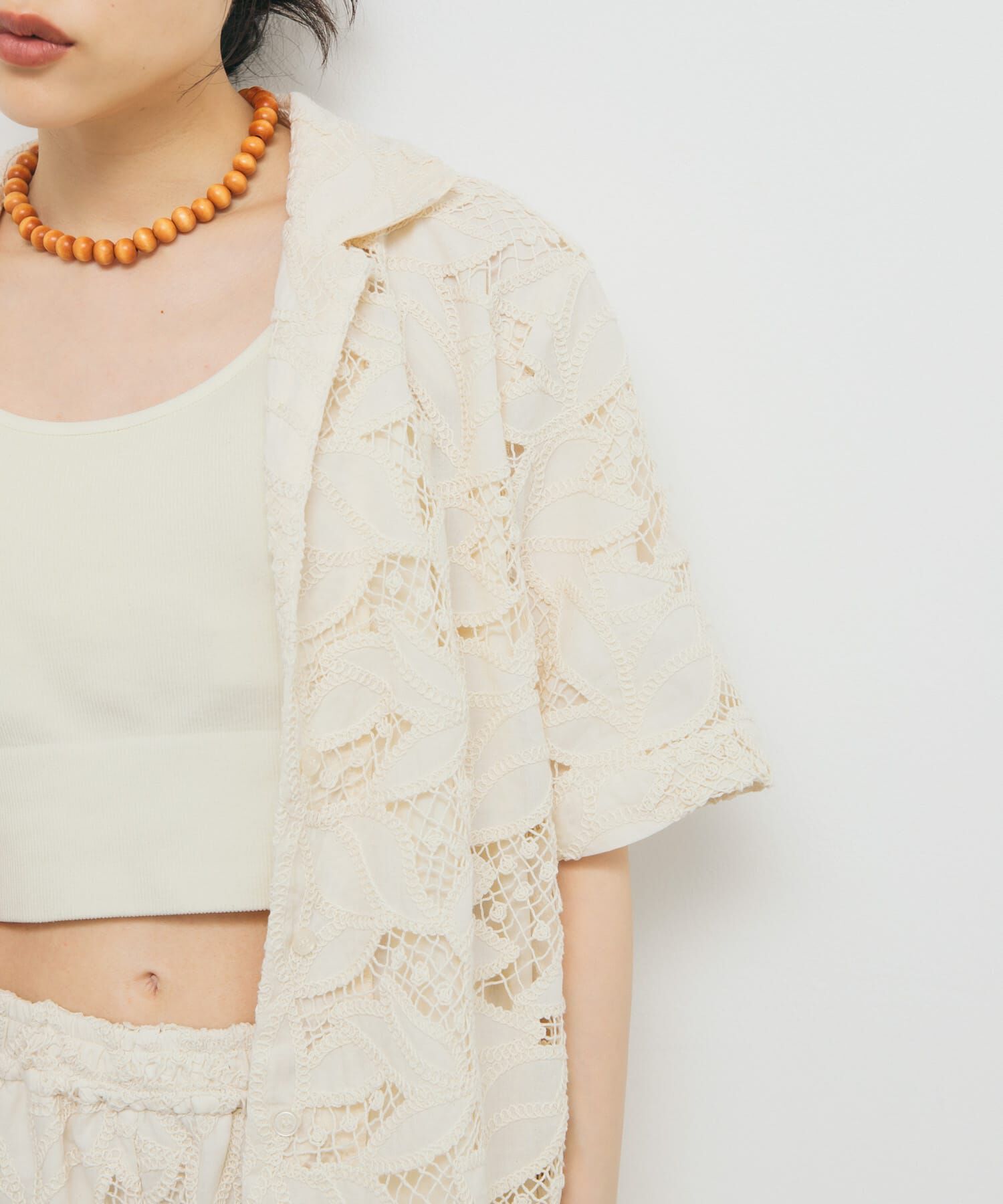  「ケミカルレースBIGシャツ」|シャツ・ブラウス|