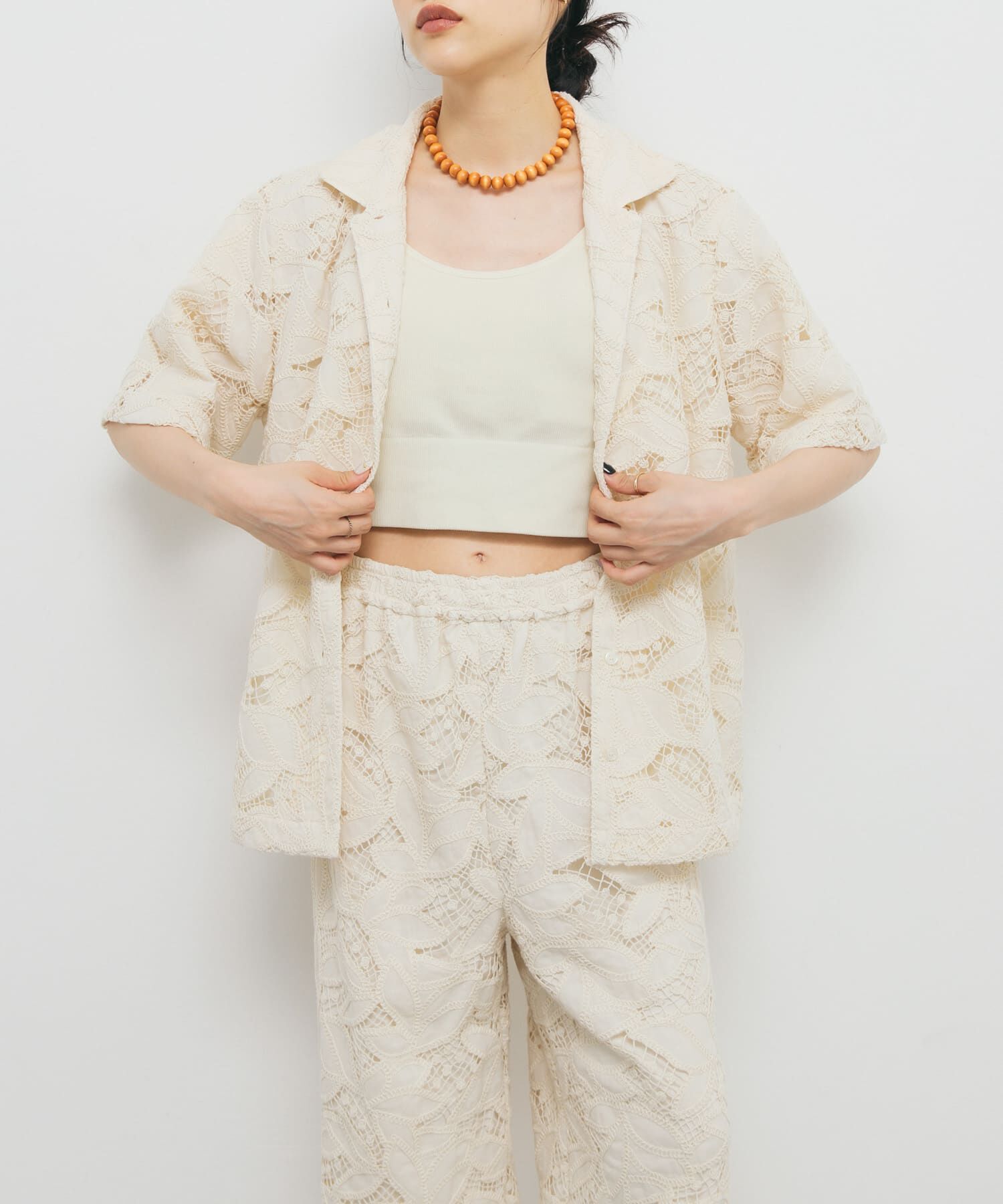  「ケミカルレースBIGシャツ」|シャツ・ブラウス|