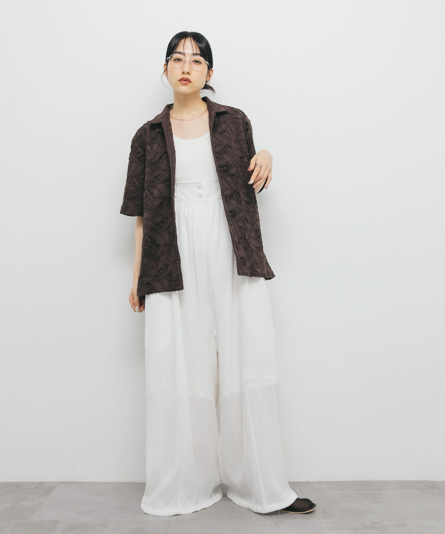  「ケミカルレースBIGシャツ」|シャツ・ブラウス|