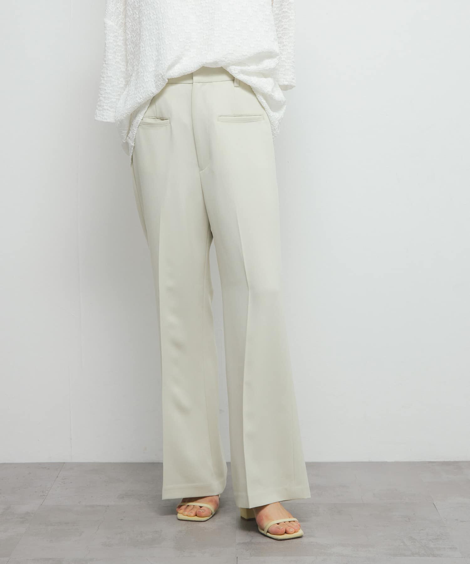  「『2サイズ展開』スリムフレアパンツ」|その他|