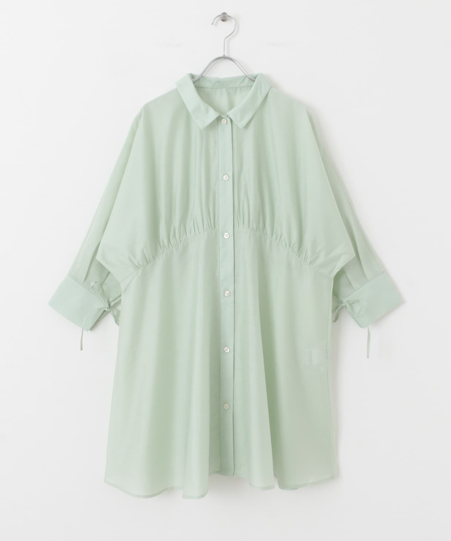  「カーブギャザーミニワンピース」|ワンピース|