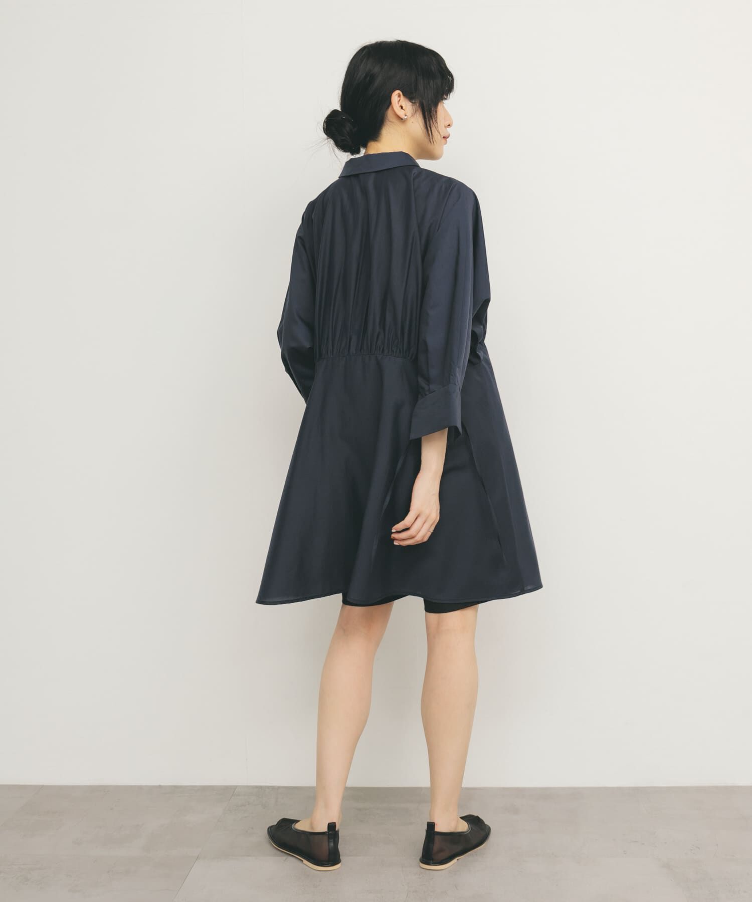  「カーブギャザーミニワンピース」|ワンピース|