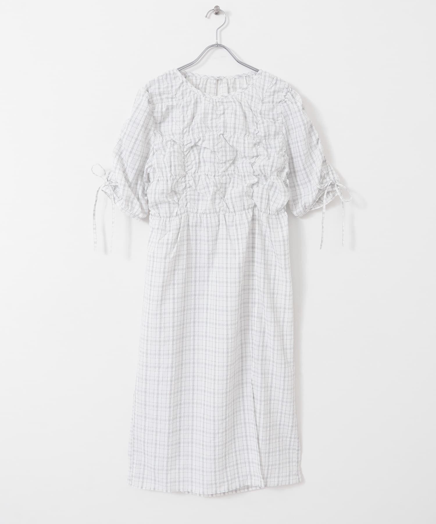  「ランダムシャーリングチェックワンピース」|ワンピース|