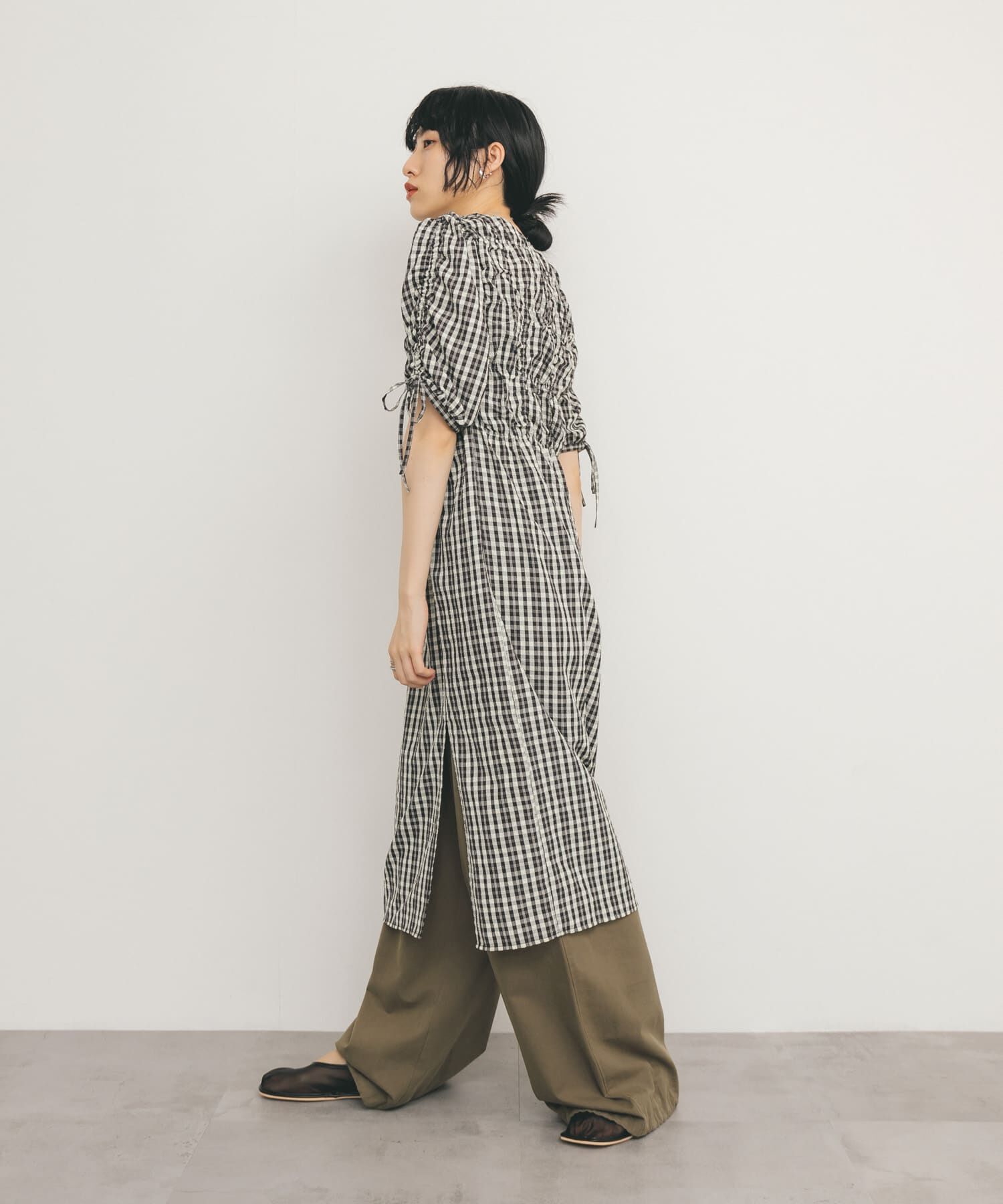  「ランダムシャーリングチェックワンピース」|ワンピース|