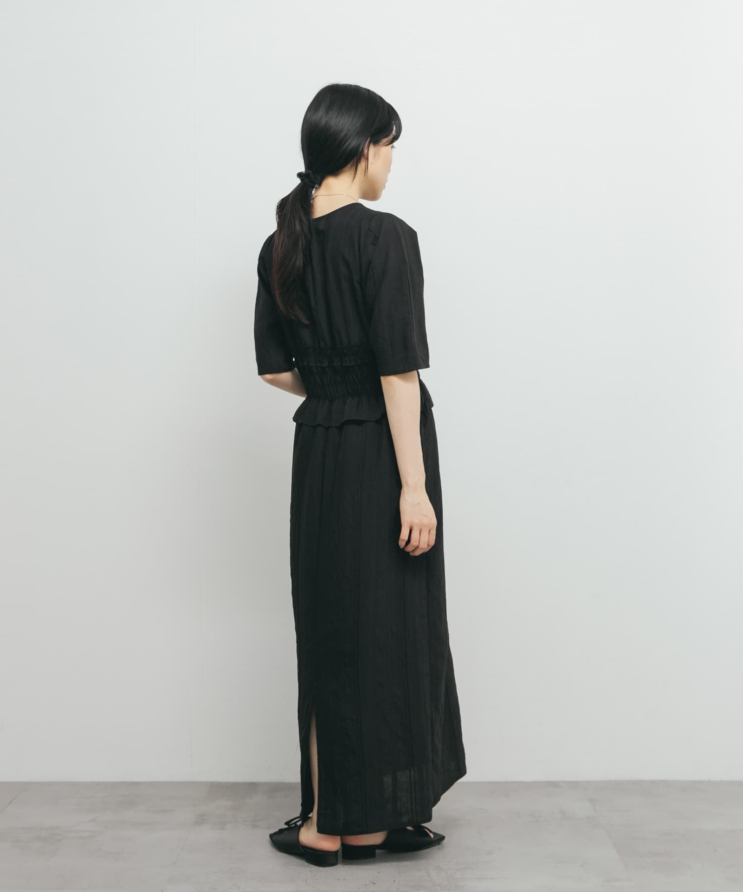  「フリルシャーリングドッキングワンピース」|ワンピース|