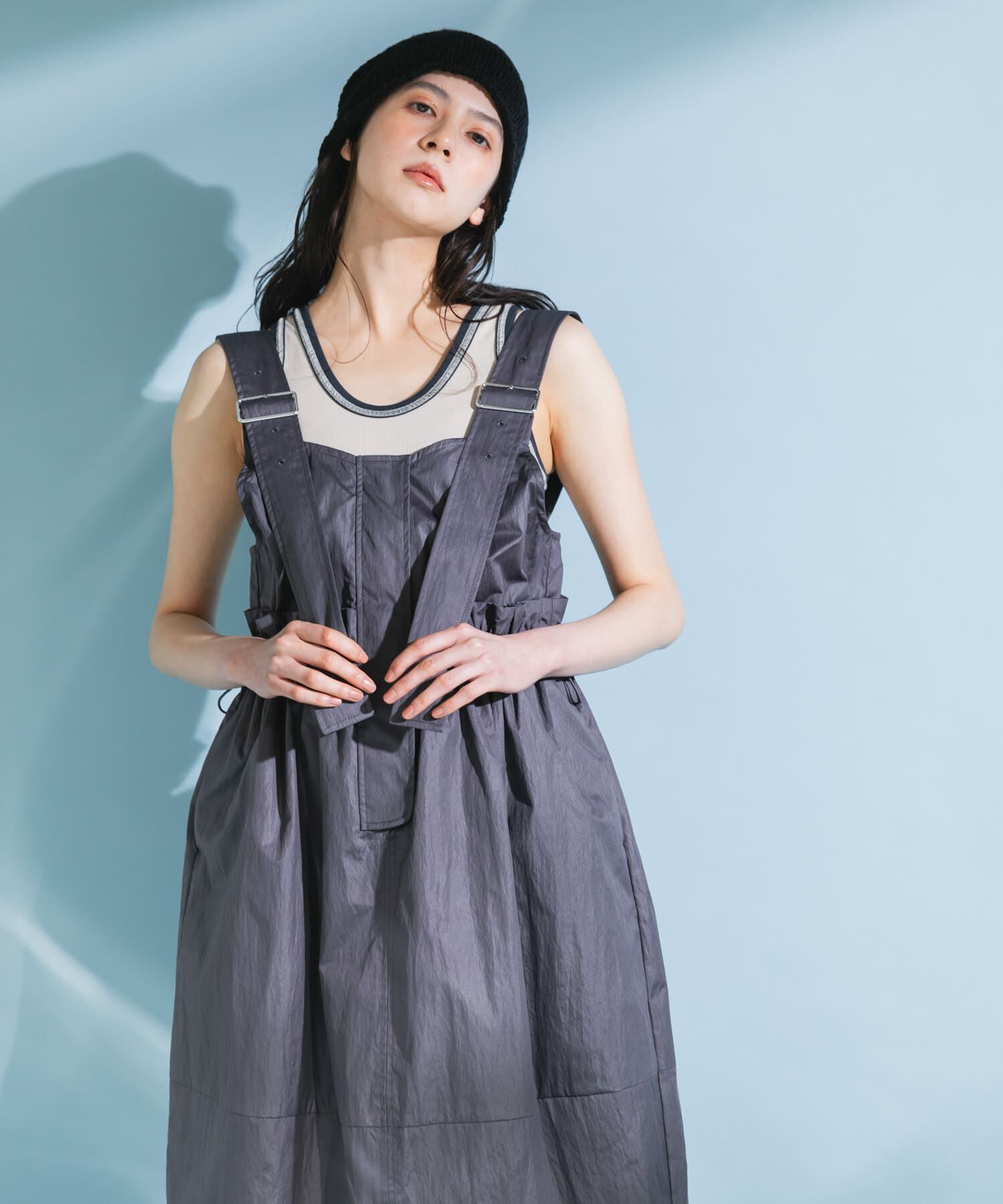  「ミリタリージャンパースカート」|ワンピース|