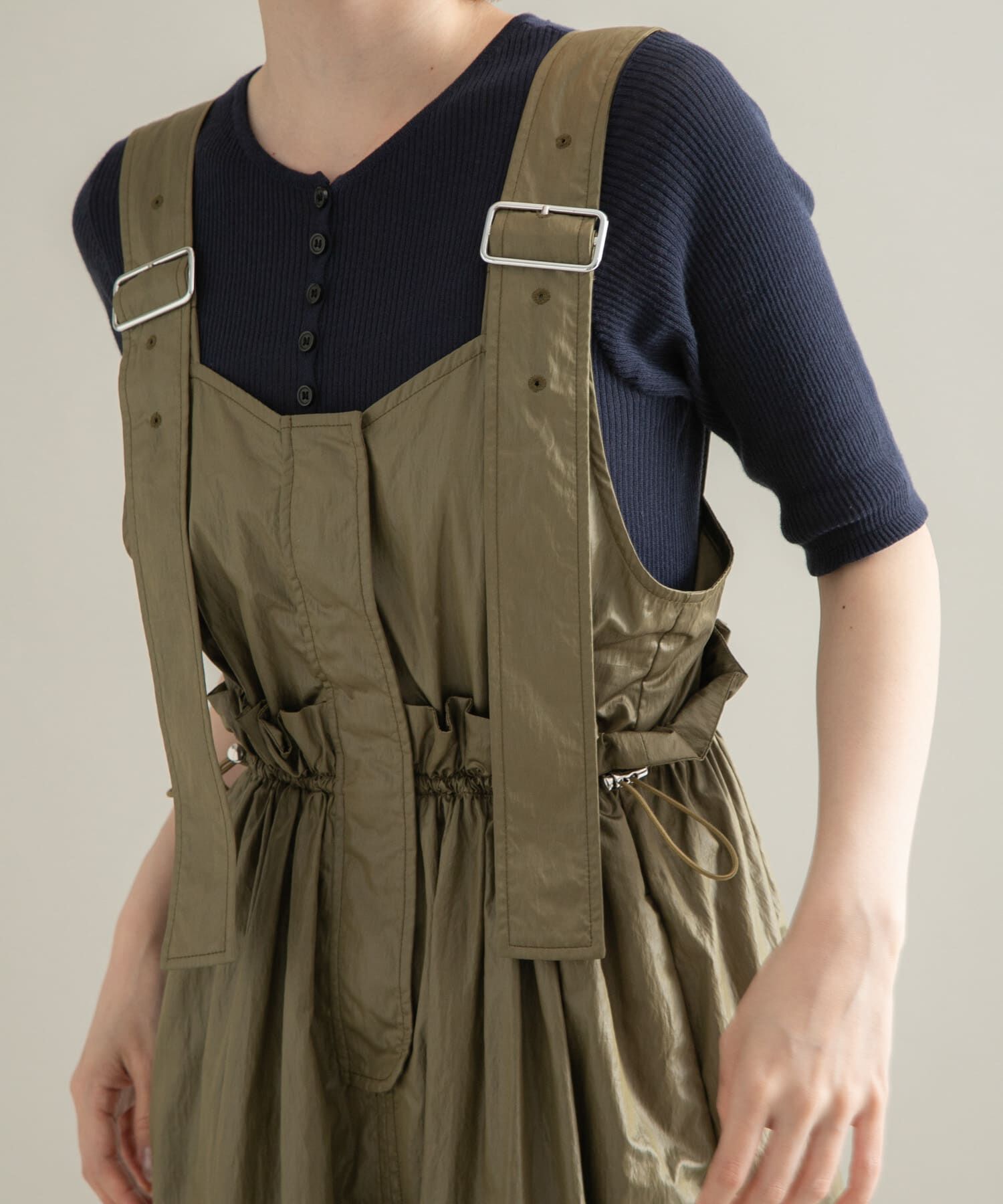  「ミリタリージャンパースカート」|ワンピース|