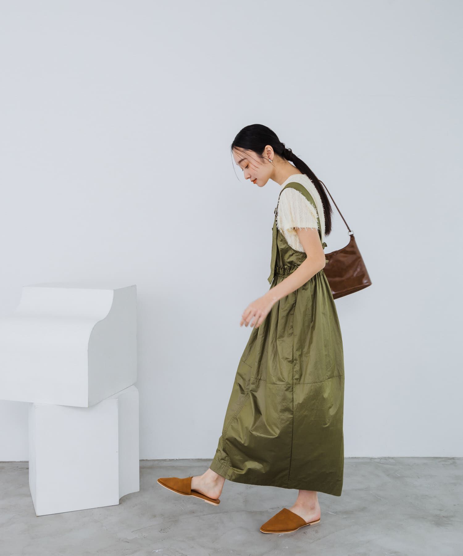  「ミリタリージャンパースカート」|ワンピース|