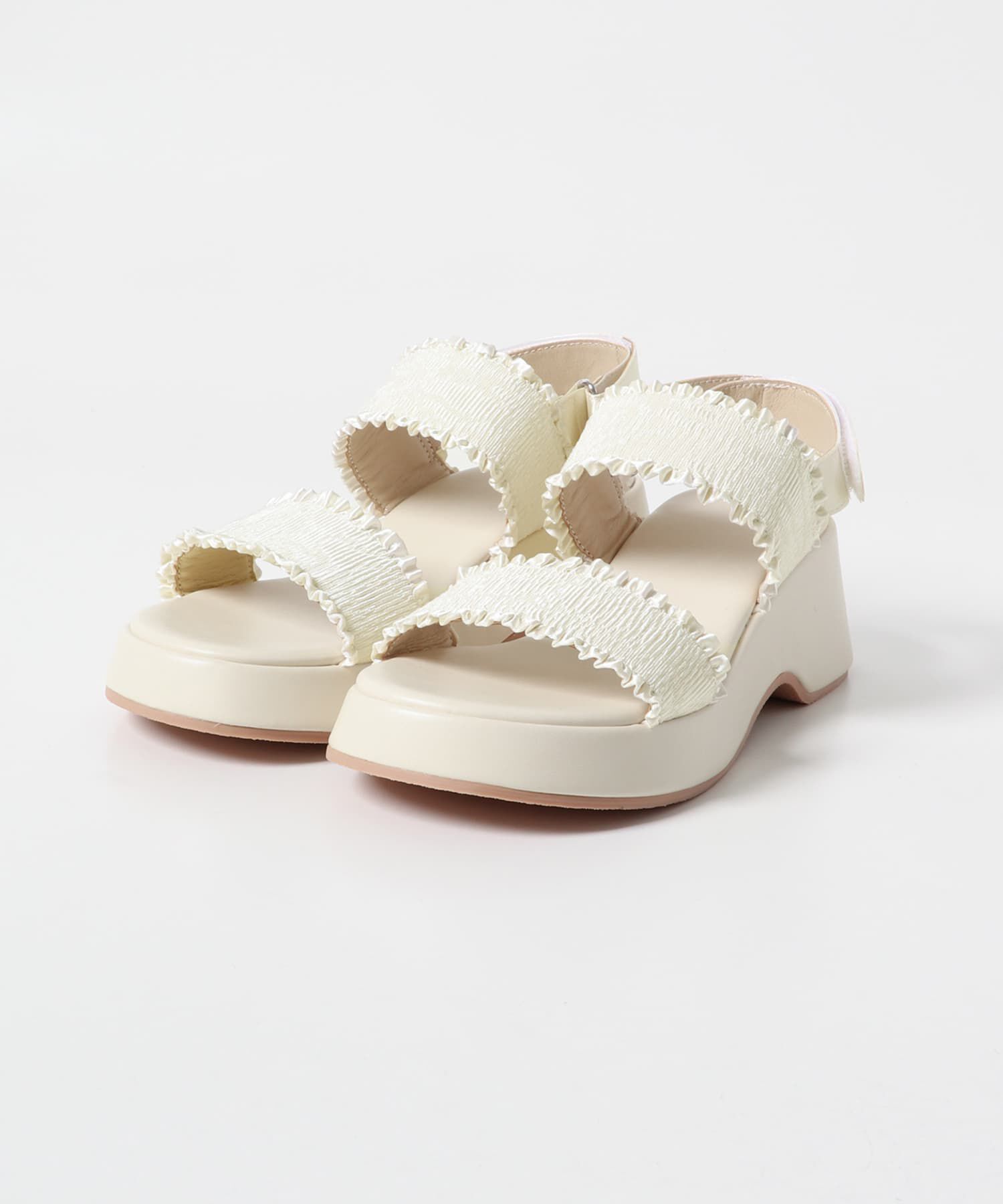  「シャーリングベルトサンダル」|サンダル|