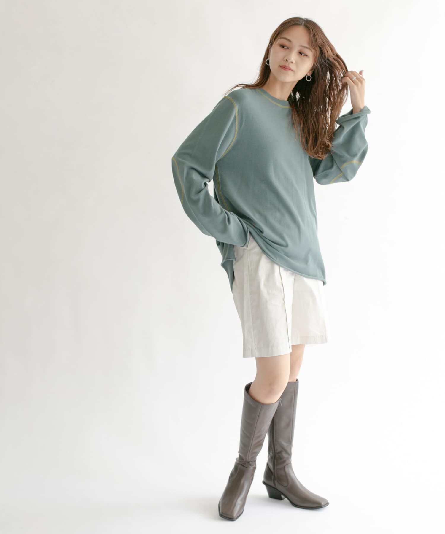  「ハイウエストコーティングショートパンツ」|その他|