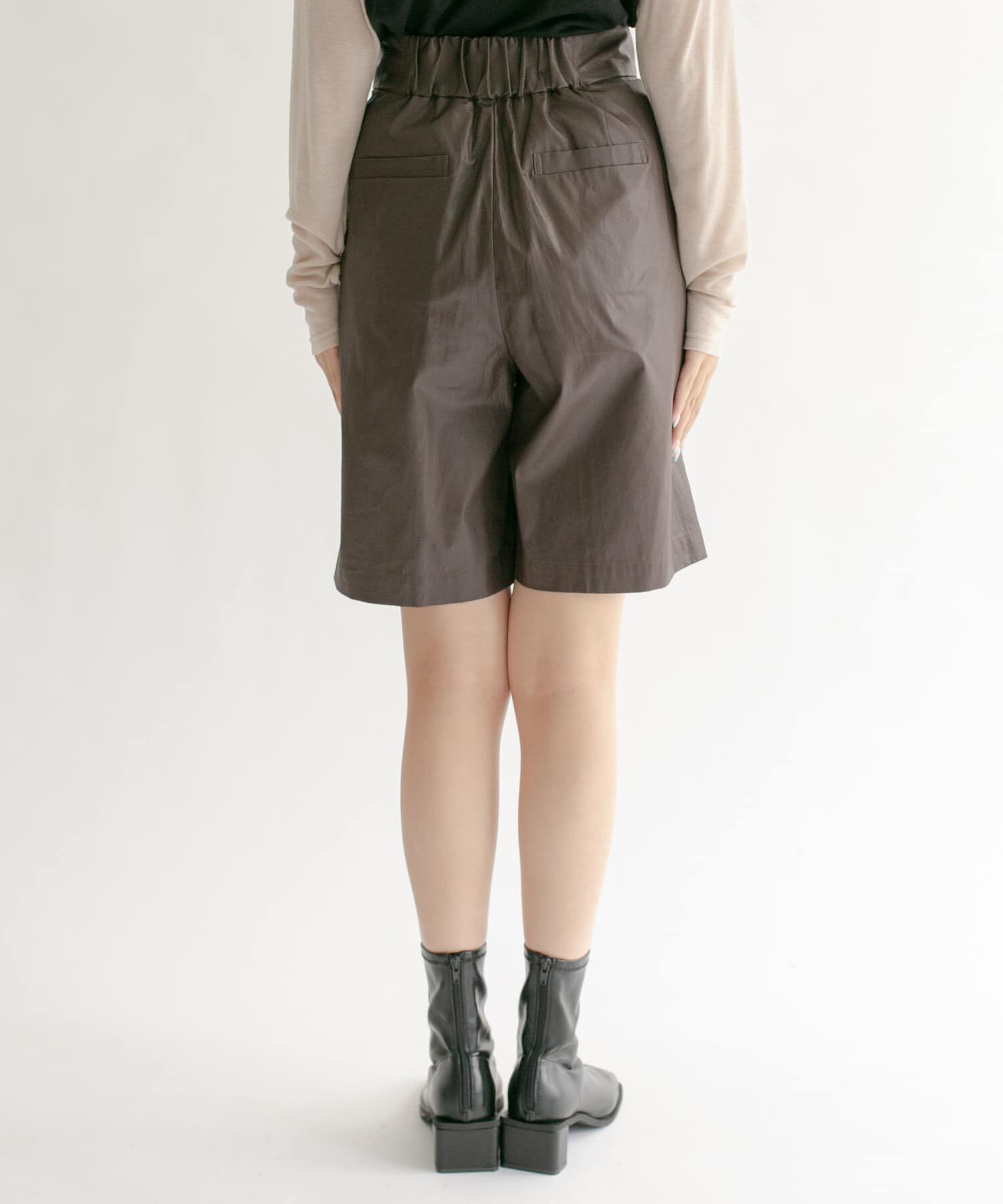  「ハイウエストコーティングショートパンツ」|その他|