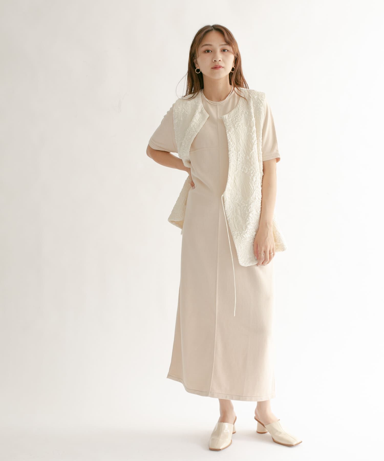  「スエードロングワンピース」|ワンピース|