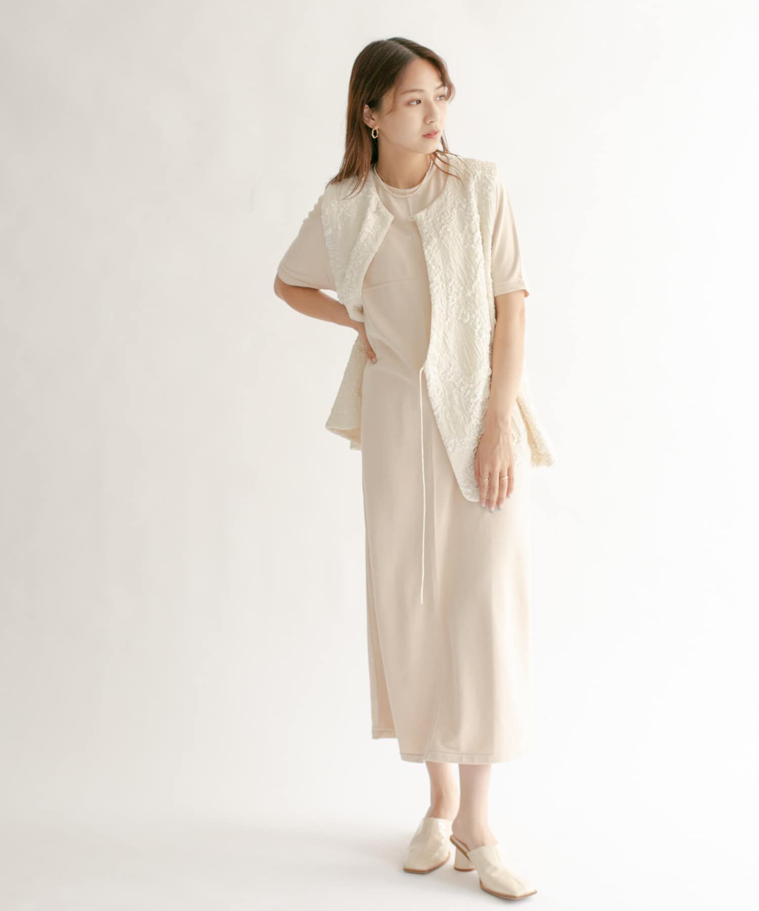  「スエードロングワンピース」|ワンピース|