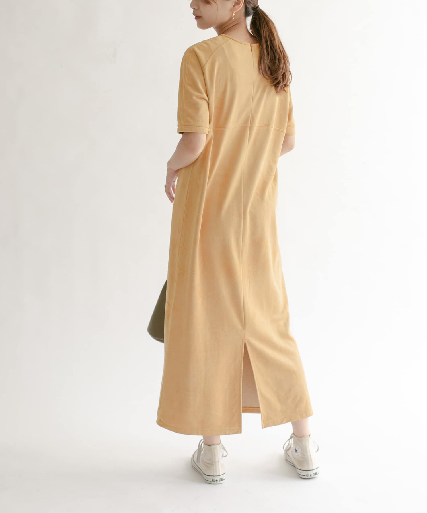  「スエードロングワンピース」|ワンピース|