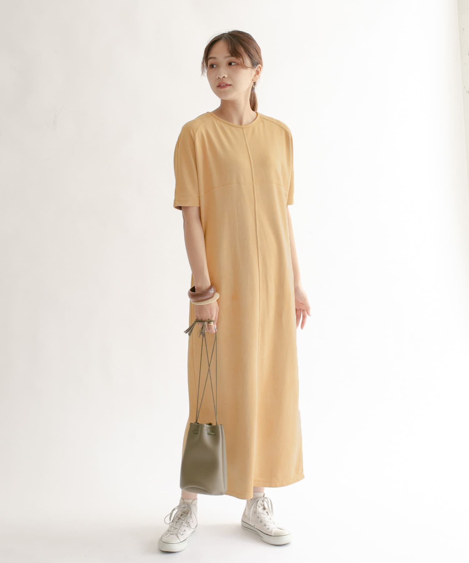  「スエードロングワンピース」|ワンピース|