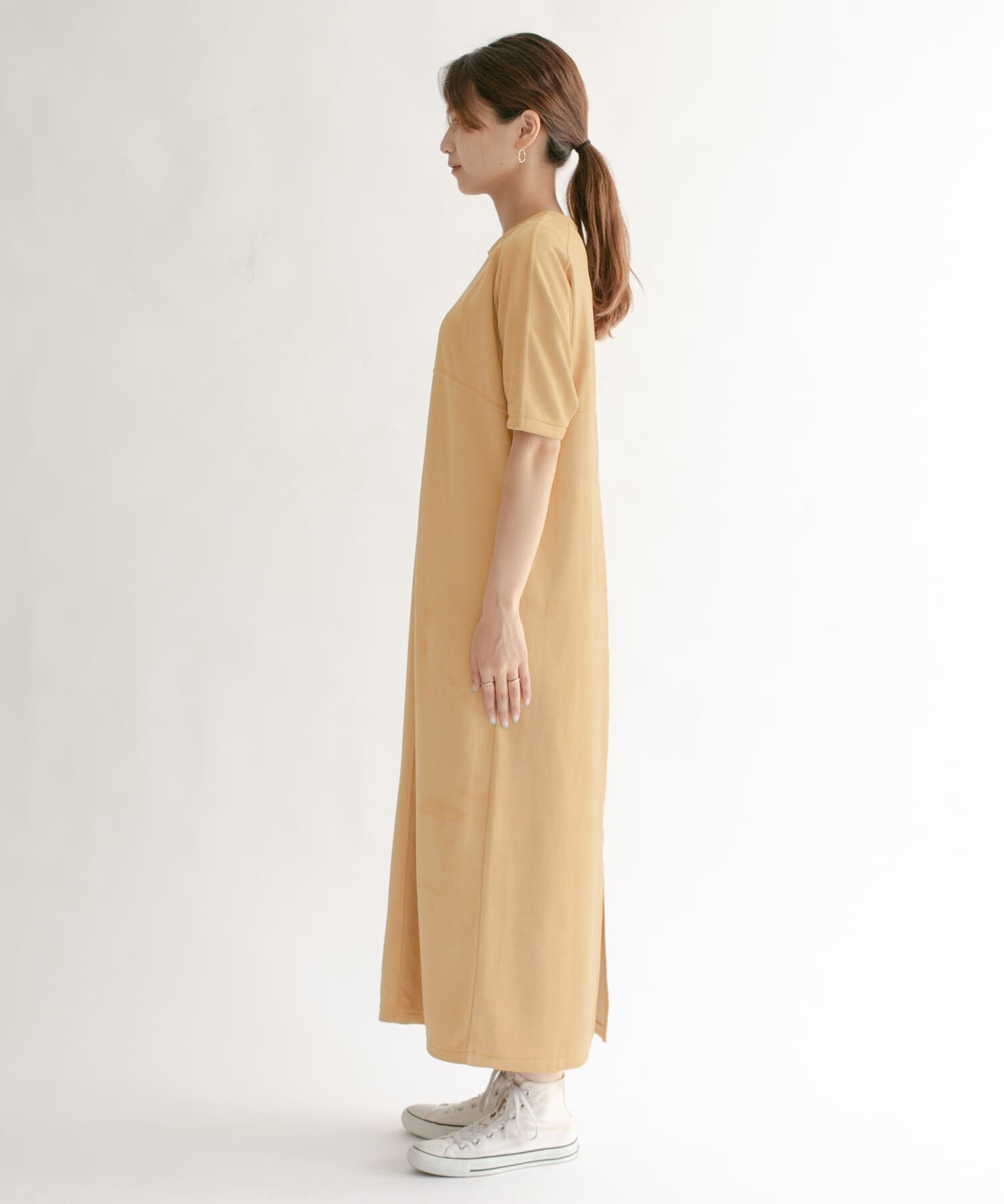  「スエードロングワンピース」|ワンピース|
