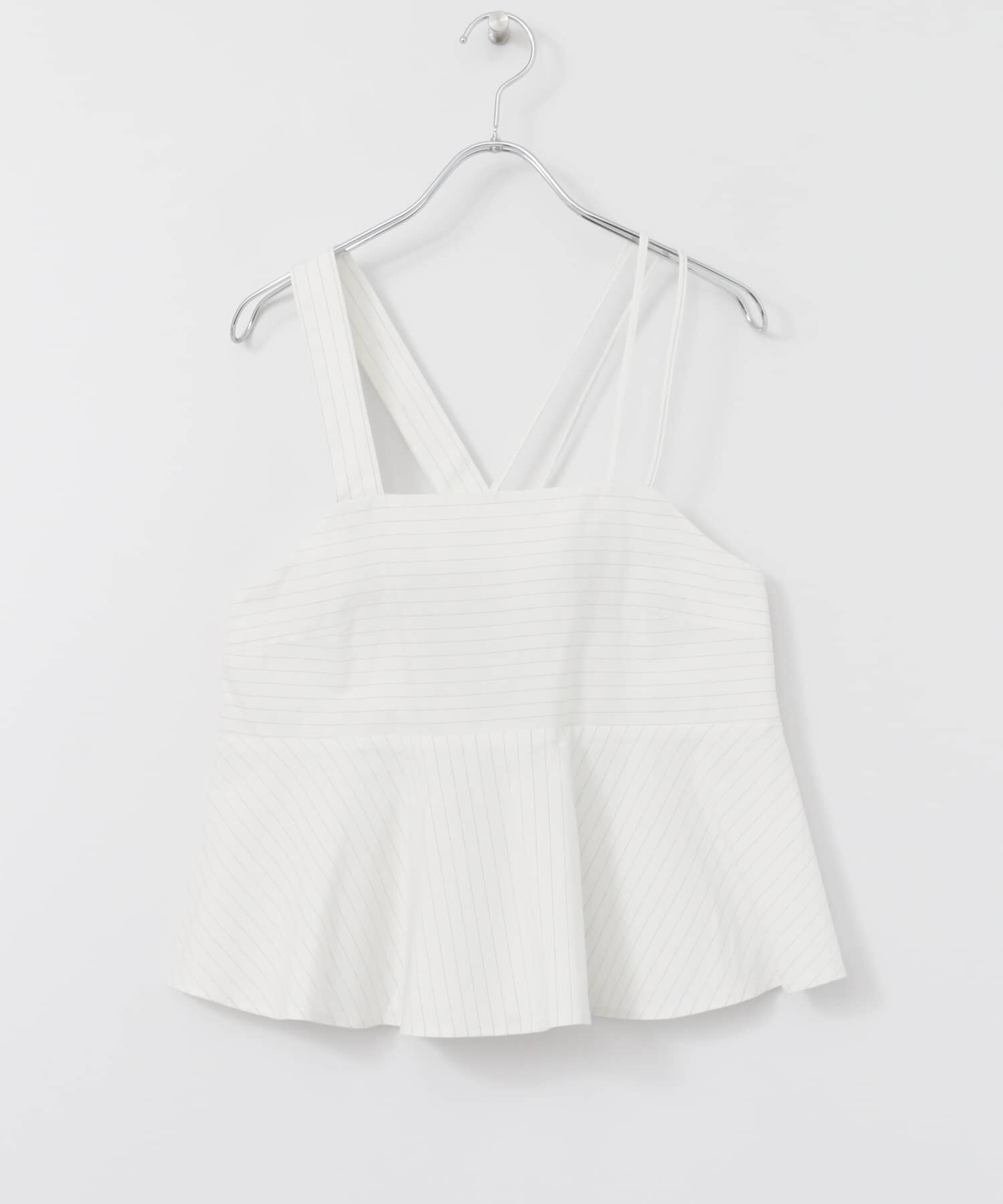  「ストライプアシンメトリーキャミソール&there4;」|キャミソール|