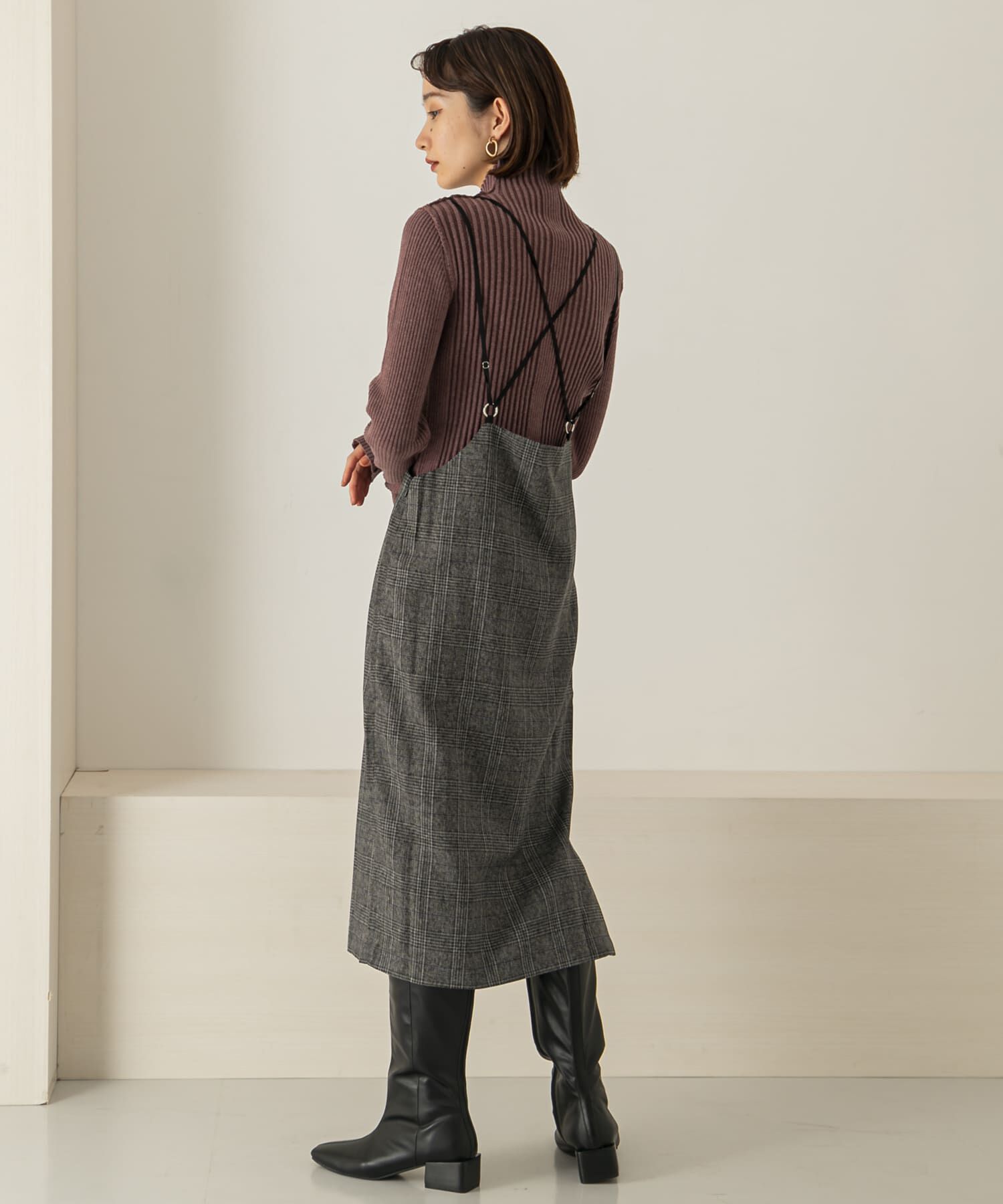  「バッククロスハイウエストスカート」|スカート|