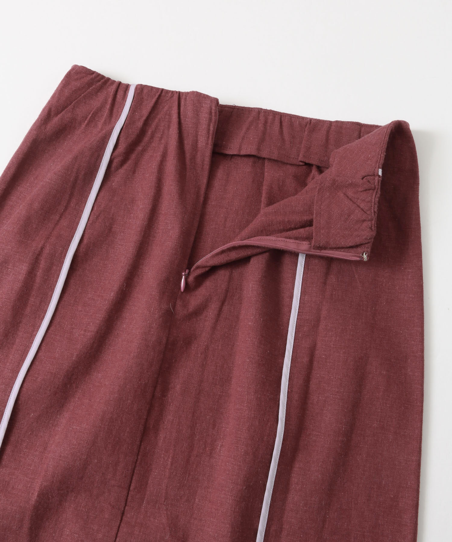  「カラーパイピングスカート」|スカート|