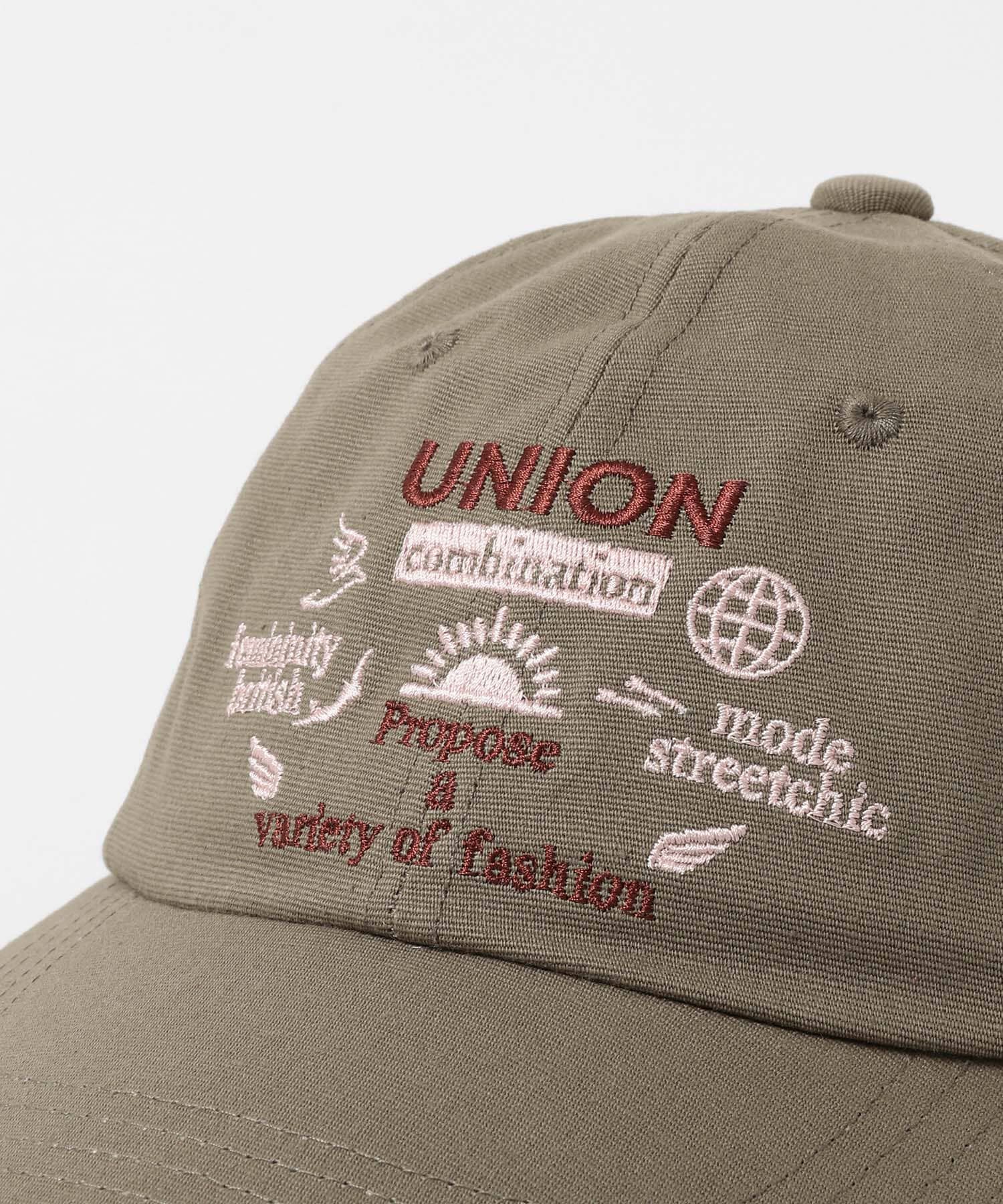  「バイカラーエンブロイダリーCAP」|キャップ・キャスケット|