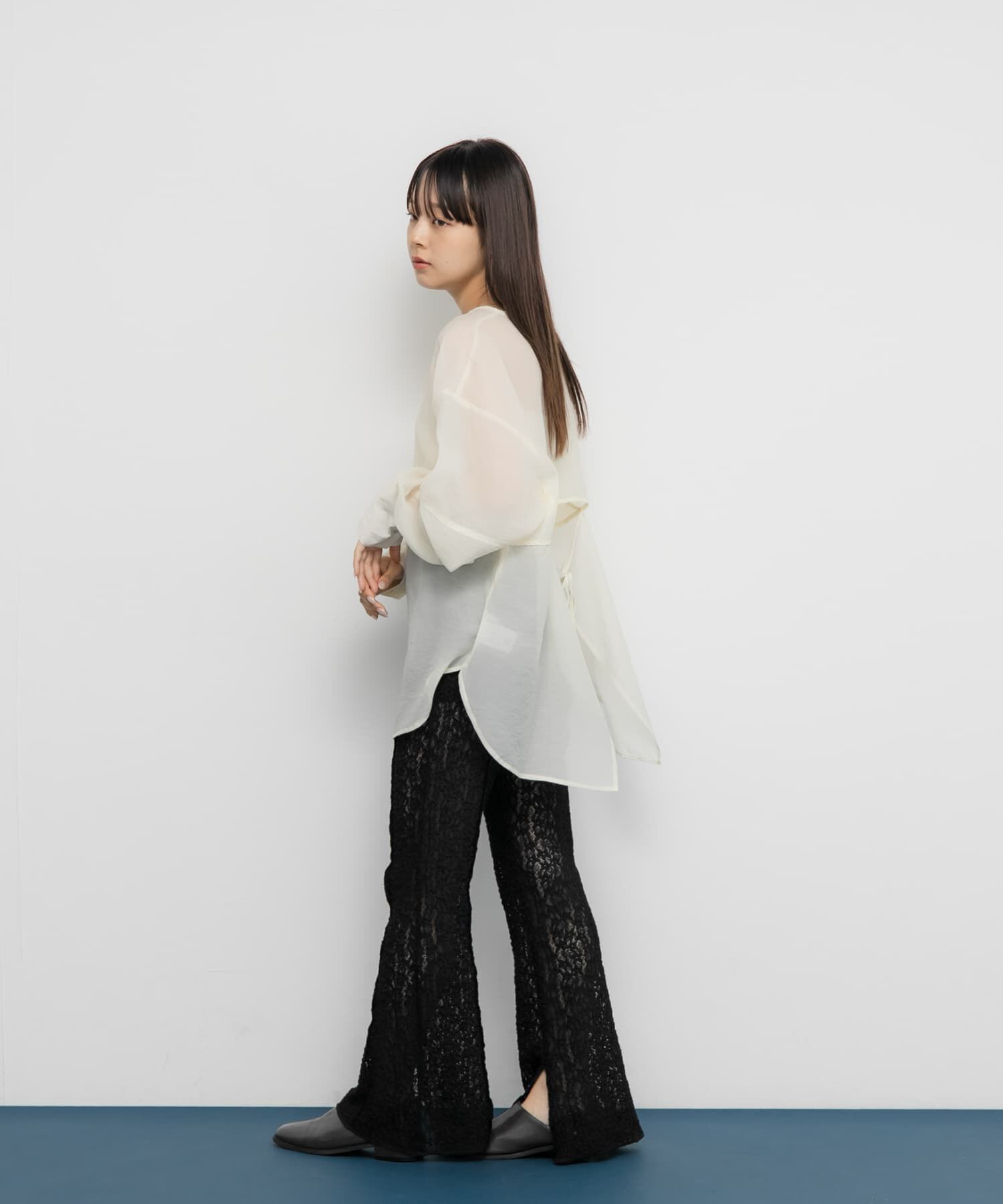  「バックデザインシアーブラウス」|シャツ・ブラウス|