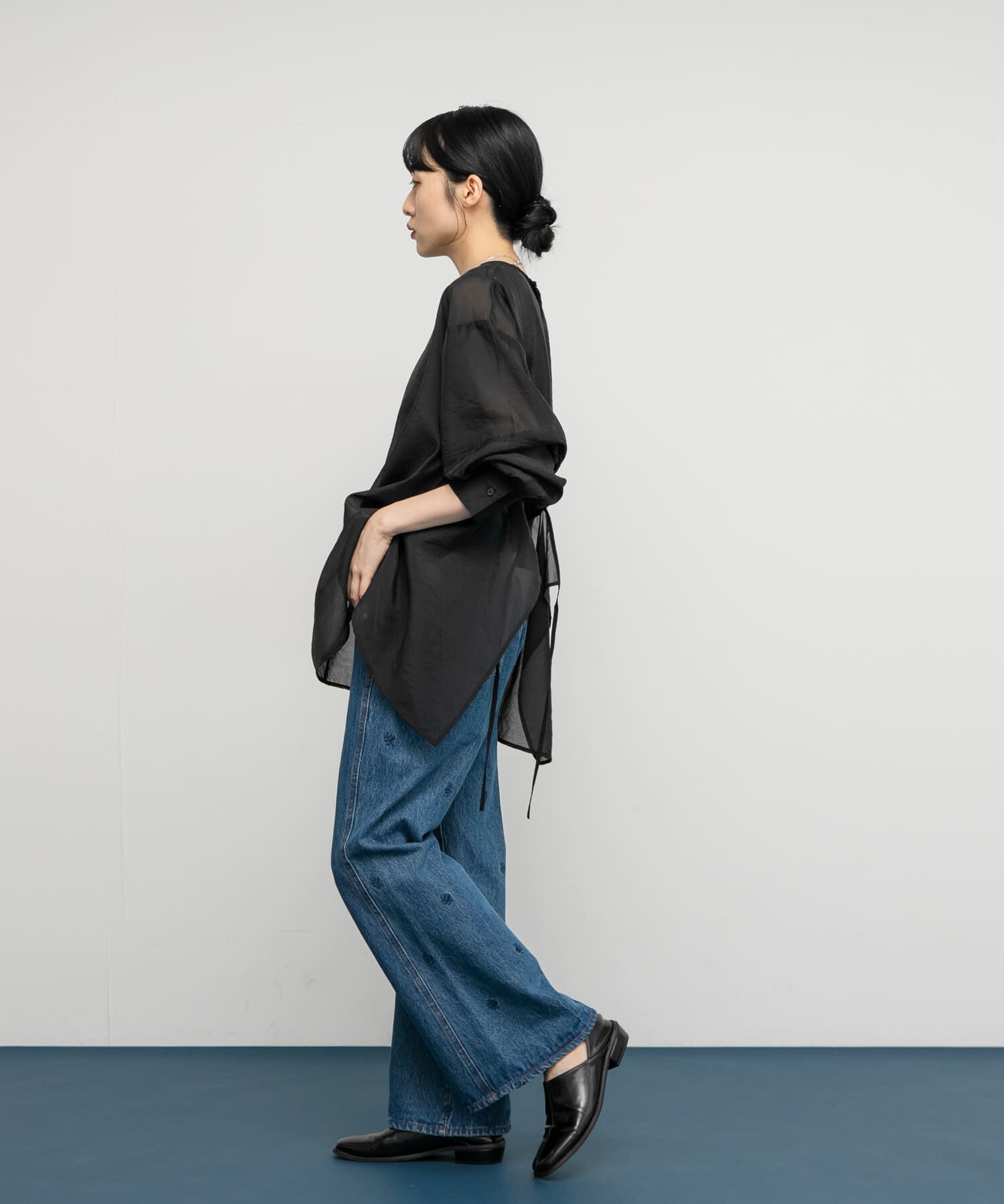  「バックデザインシアーブラウス」|シャツ・ブラウス|