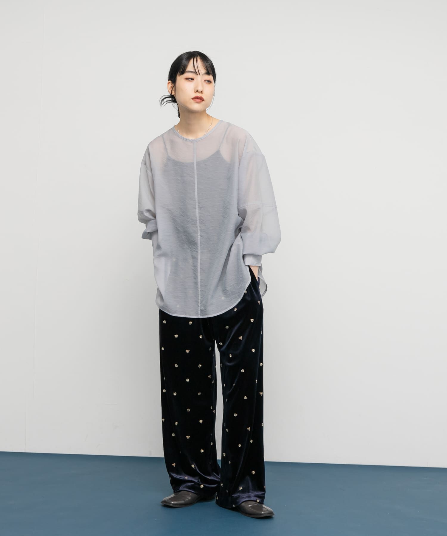  「バックデザインシアーブラウス」|シャツ・ブラウス|